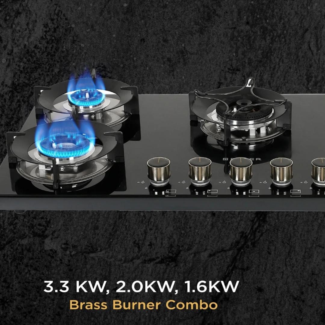Faber 90 cm 5 Burner Hob Superia Series SUPERIA HT905 BR AI