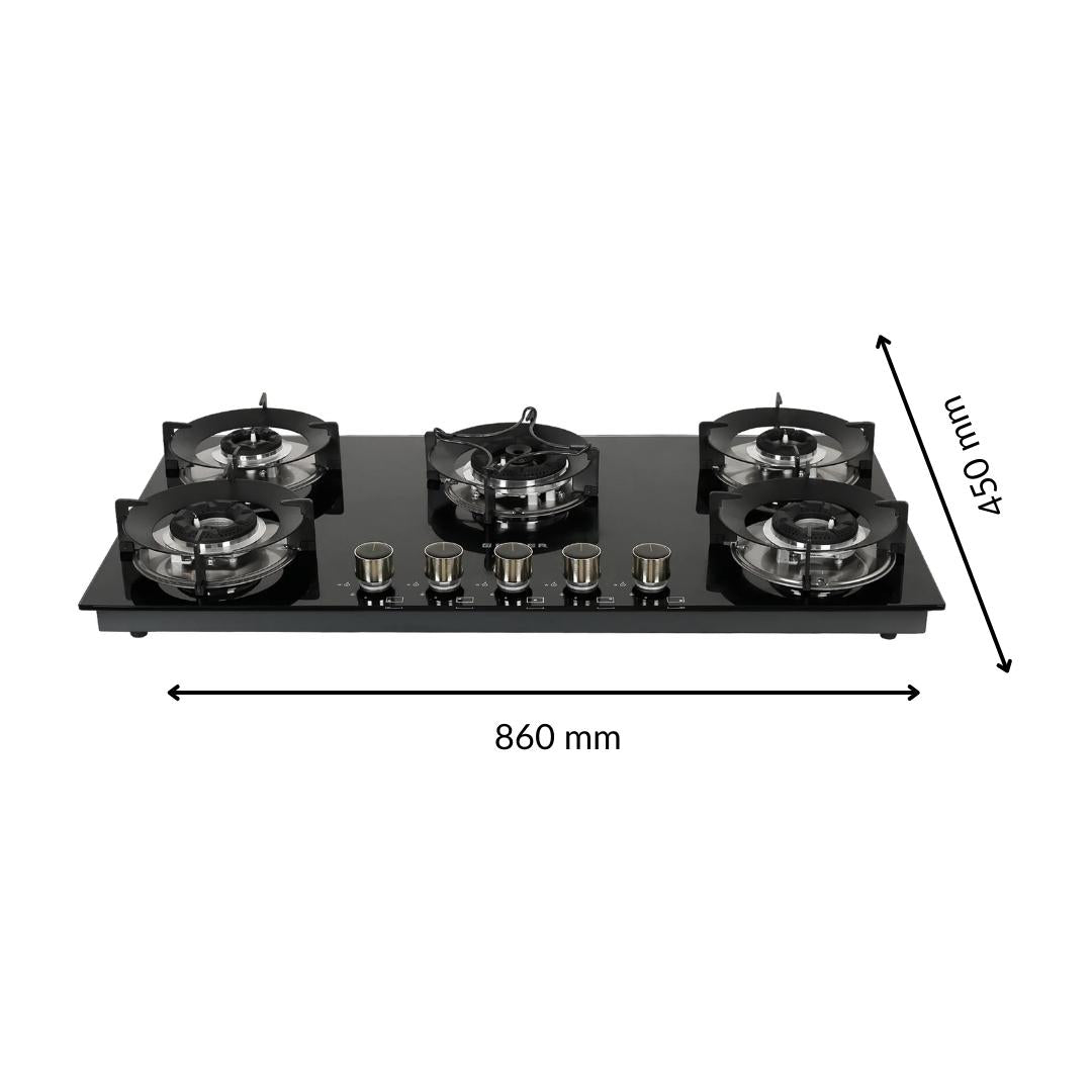 Faber 90 cm 5 Burner Hob Superia Series SUPERIA HT905 BR AI
