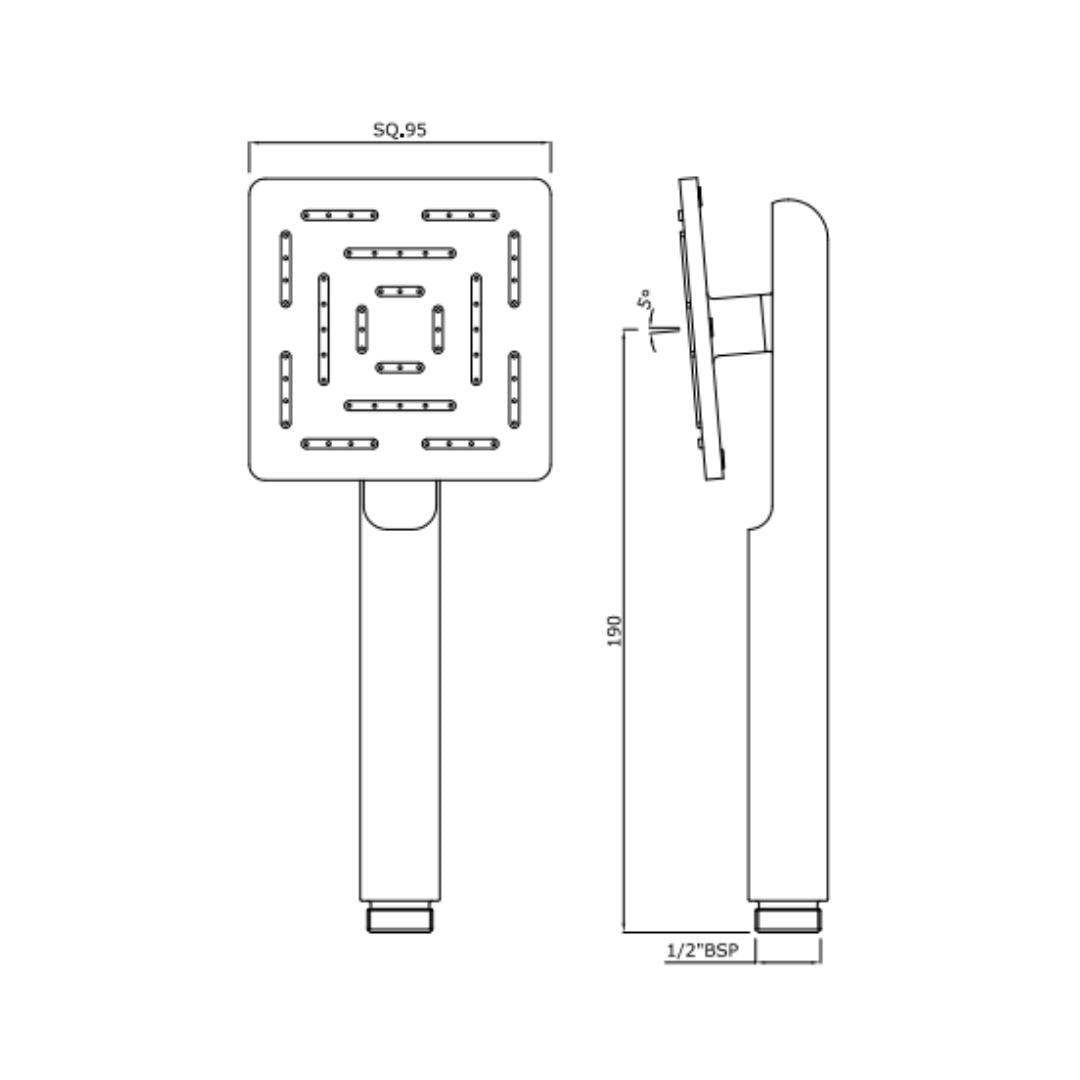 Jaquar Single Flow Hand Shower HSH-CHR-1655 - Chrome