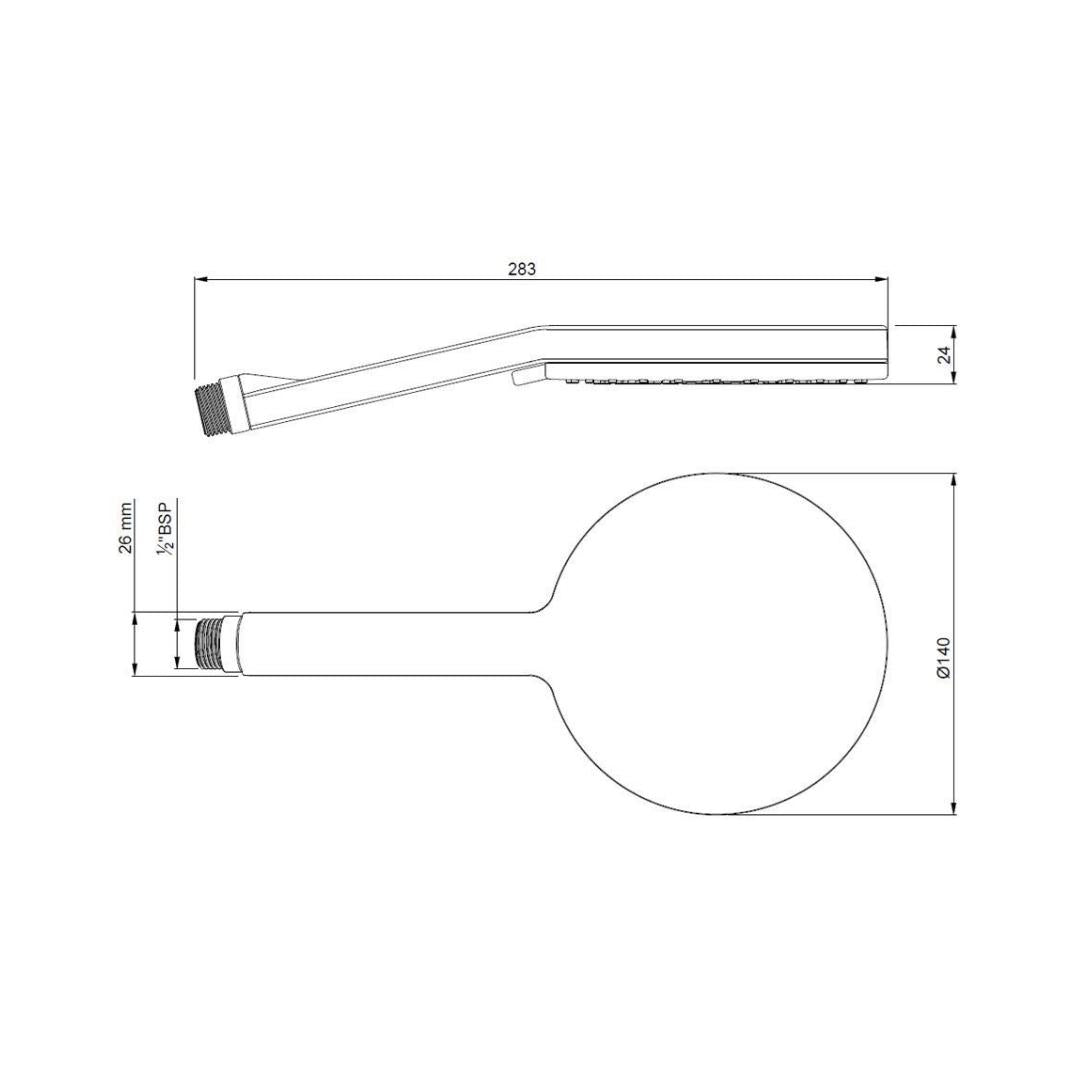 Jaquar Multi Flow Hand Shower HSH-CHR-1729 - Chrome