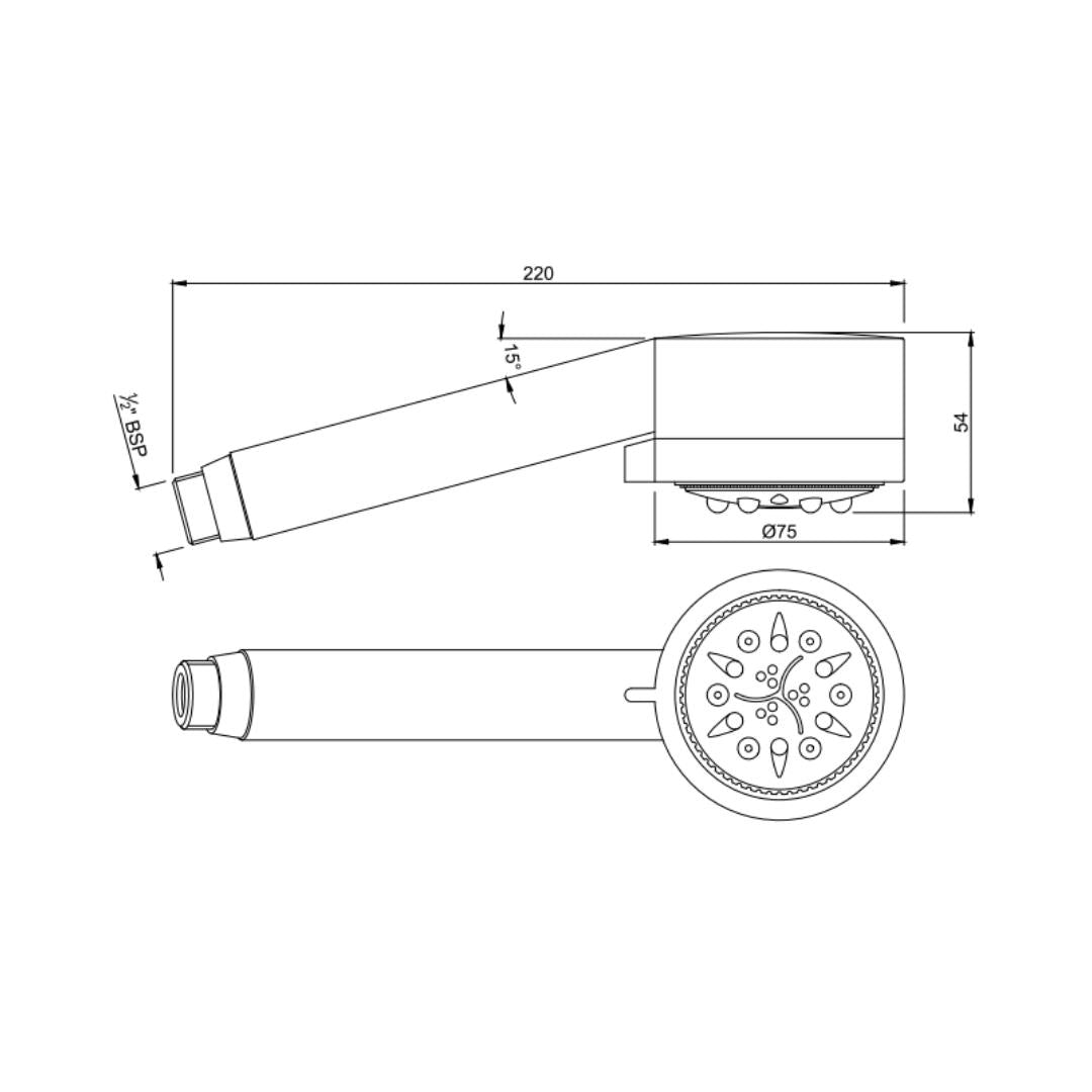 Jaquar Multi Flow Hand Shower HSH-CHR-1797 - Chrome