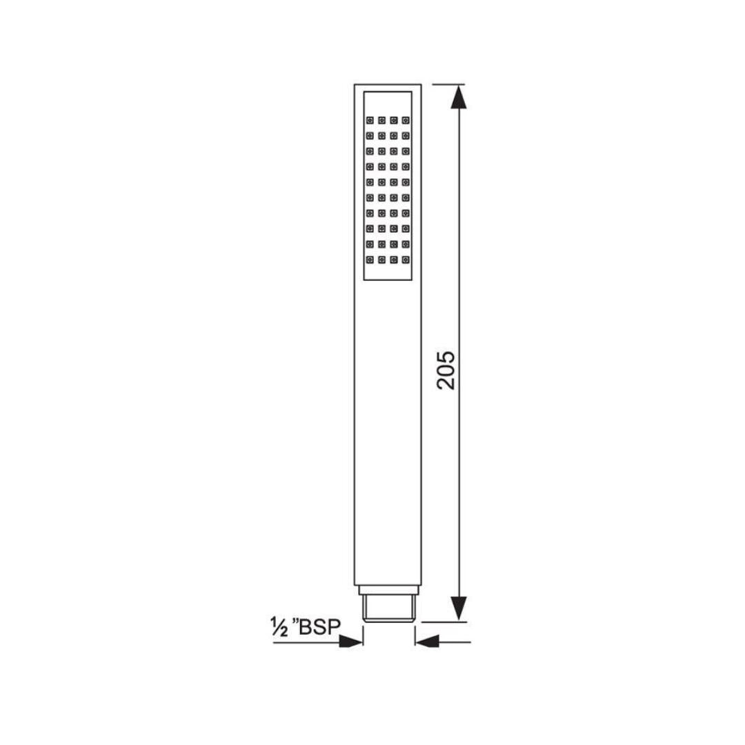 Jaquar Single Flow Hand Shower HSH-CHR-35537 - Chrome