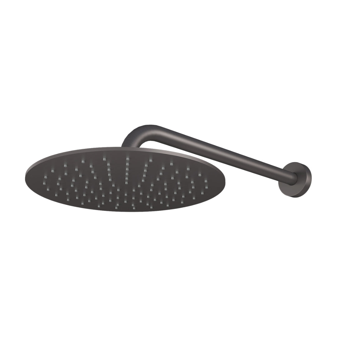 Colston Single Flow Overhead Shower Hubb HUBB GUN METAL SHOWER HEAD - Gun Metal