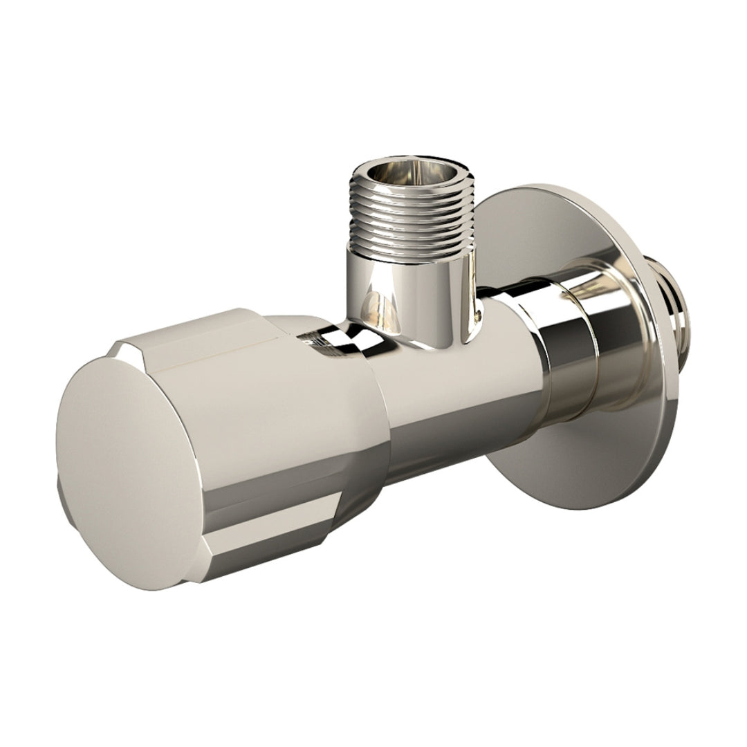 Colston Basin Area Angle Valve Hubb HUBB NICKLE POLISH Angle Valve - Nickle Polish