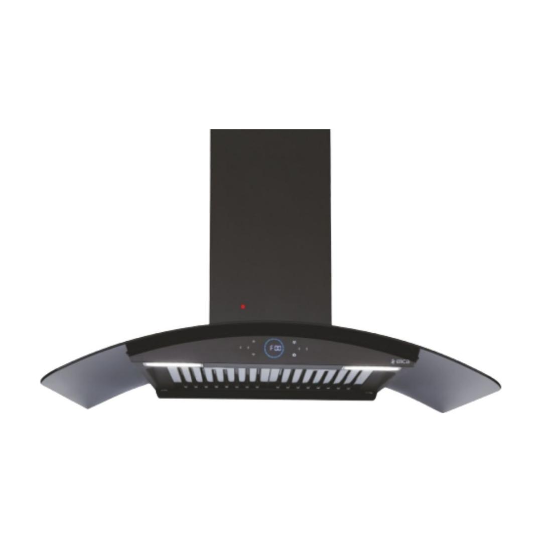 Elica 90 cm Wall Mounted Chimney Ismart Series ISMART GLACE HAC BF LTW 90 NERO