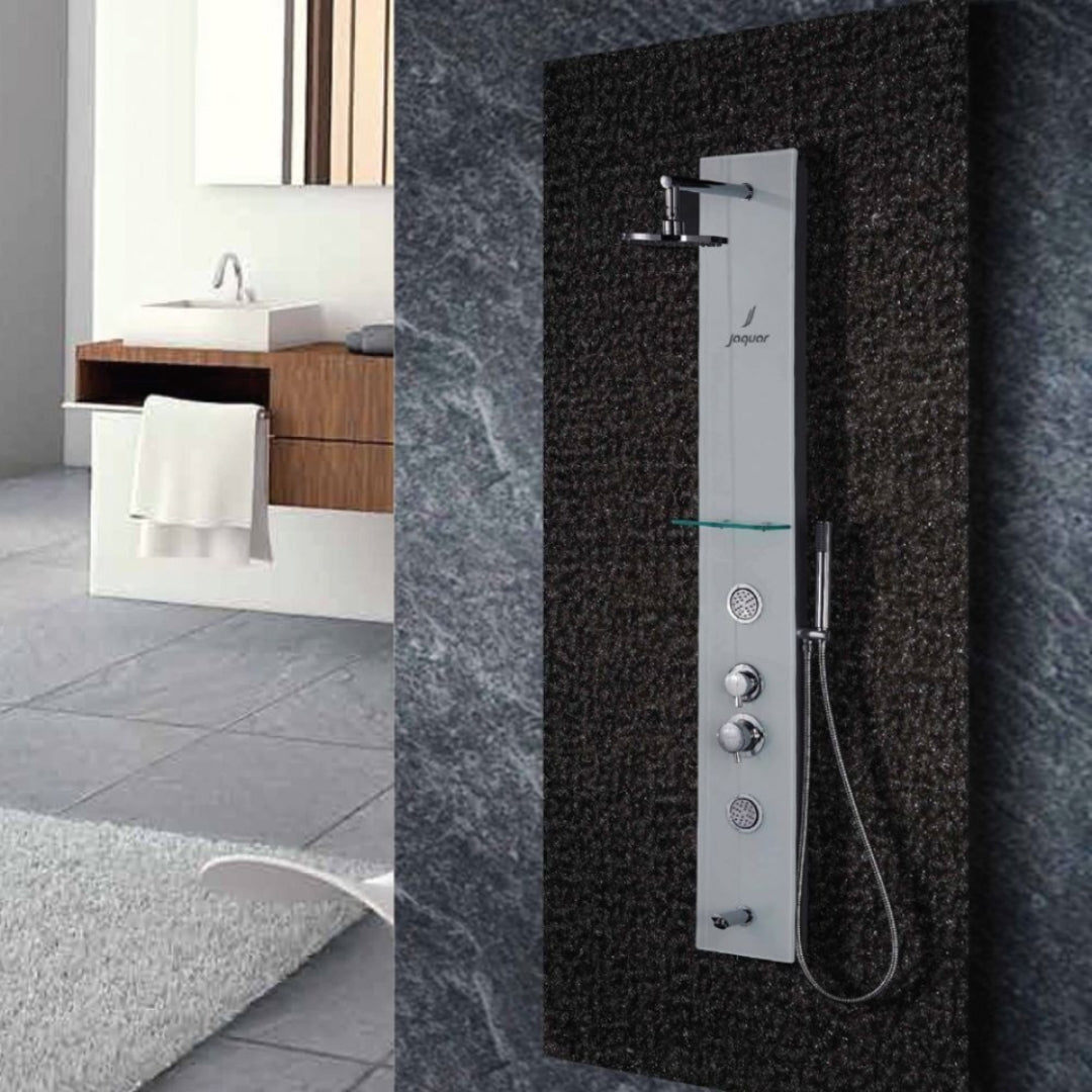 Jaquar Manual 4 Way Shower Panel JPL-WHT-G0843JAX - White Glass
