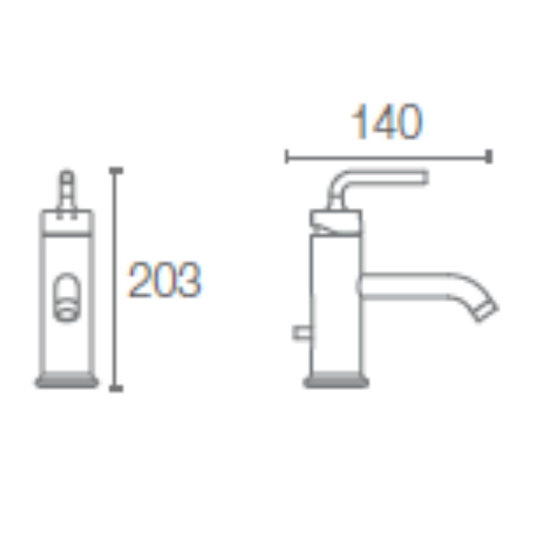 Kohler Table Mounted Regular Basin Mixer Purist K-14402IN-4A-CP - Chrome