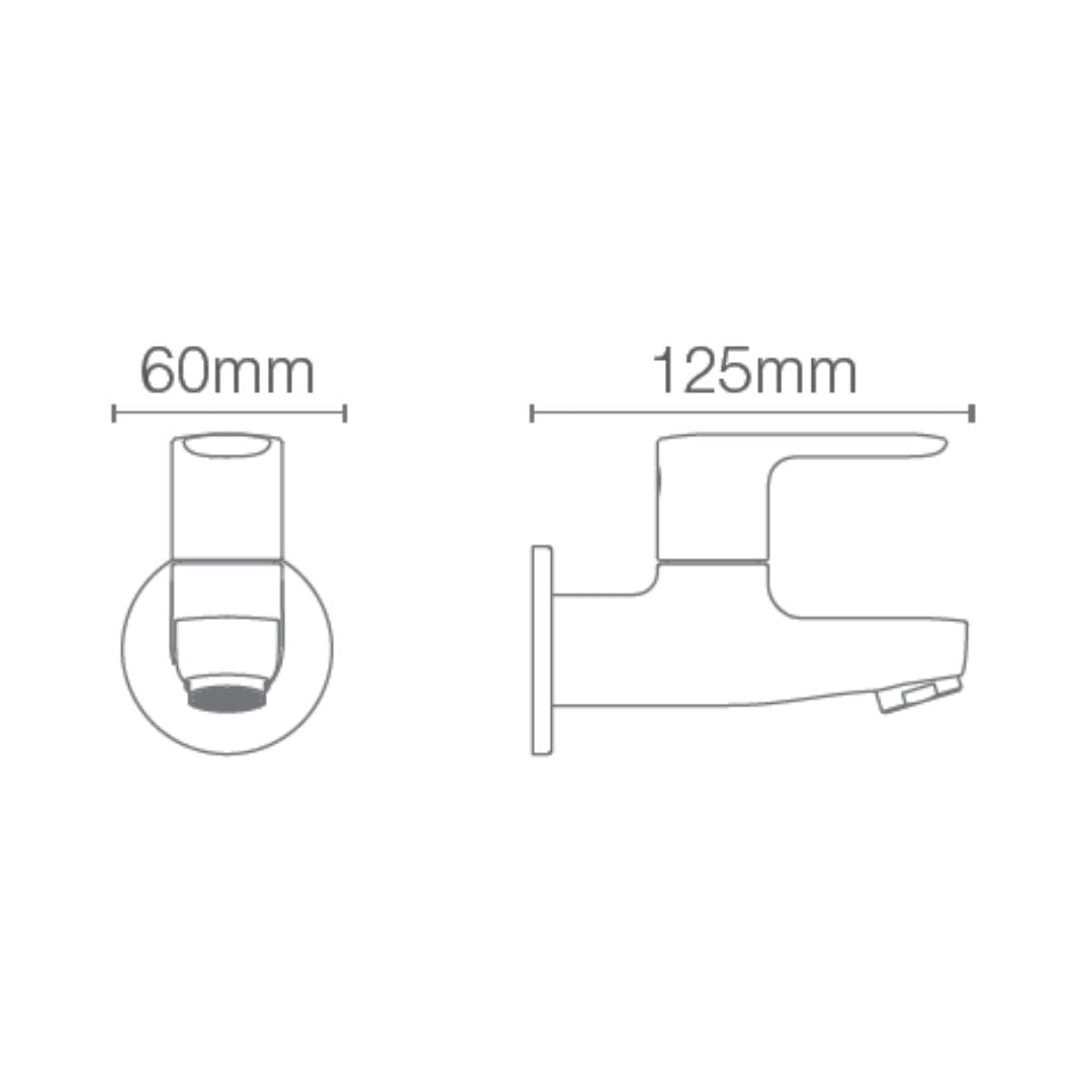 Kohler WC Area Bib Tap July 16093IN-4-CP - Chrome