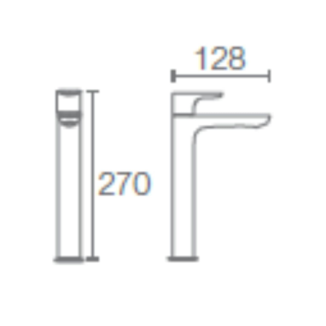 Kohler Table Mounted Tall Boy Basin Tap Aleo K-20070IN-4-CP - Chrome