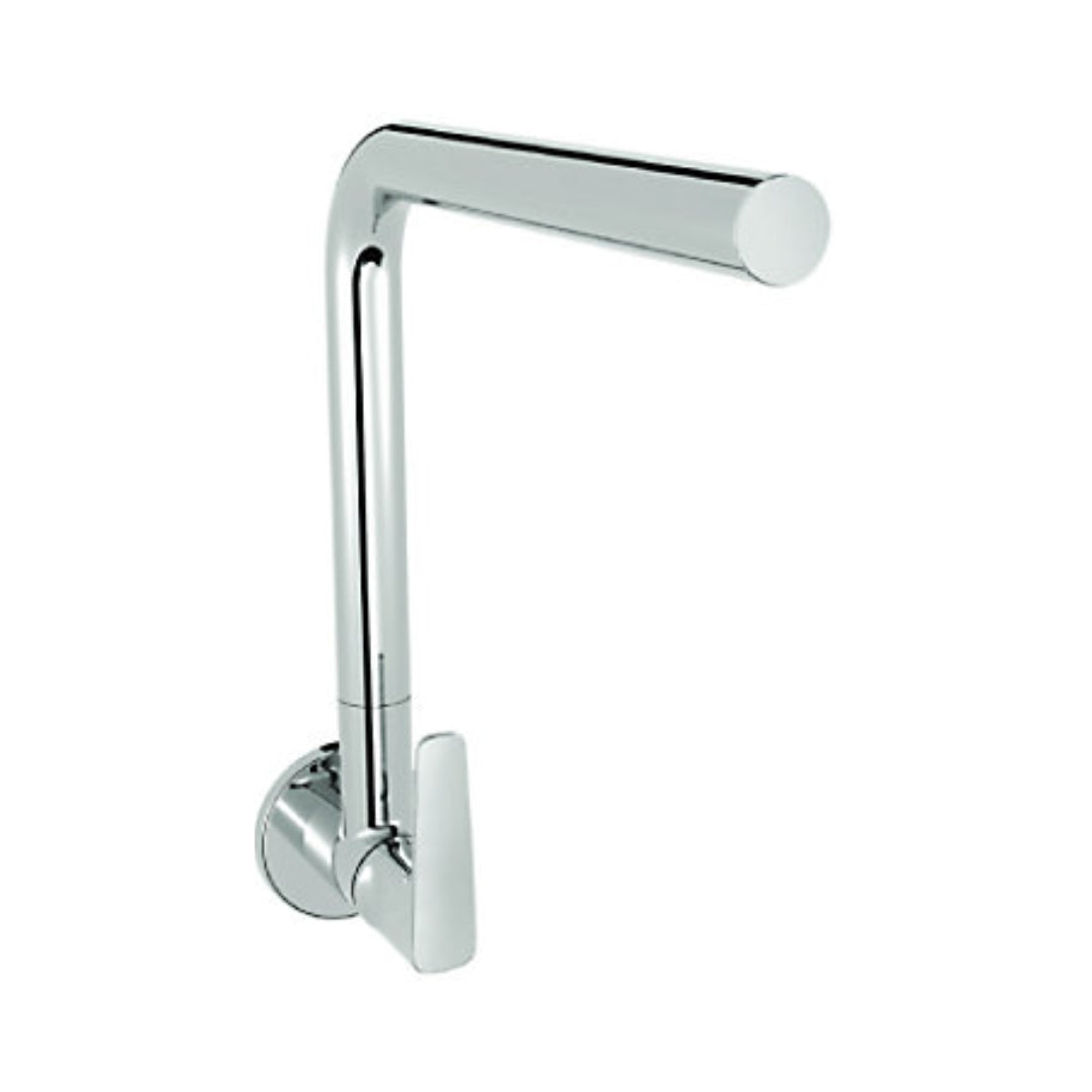 Kohler Wall Mounted Regular Kitchen Sink Tap Aleo Plus K-20590IN-4-CP with Swinging Spout in Chrome Finish