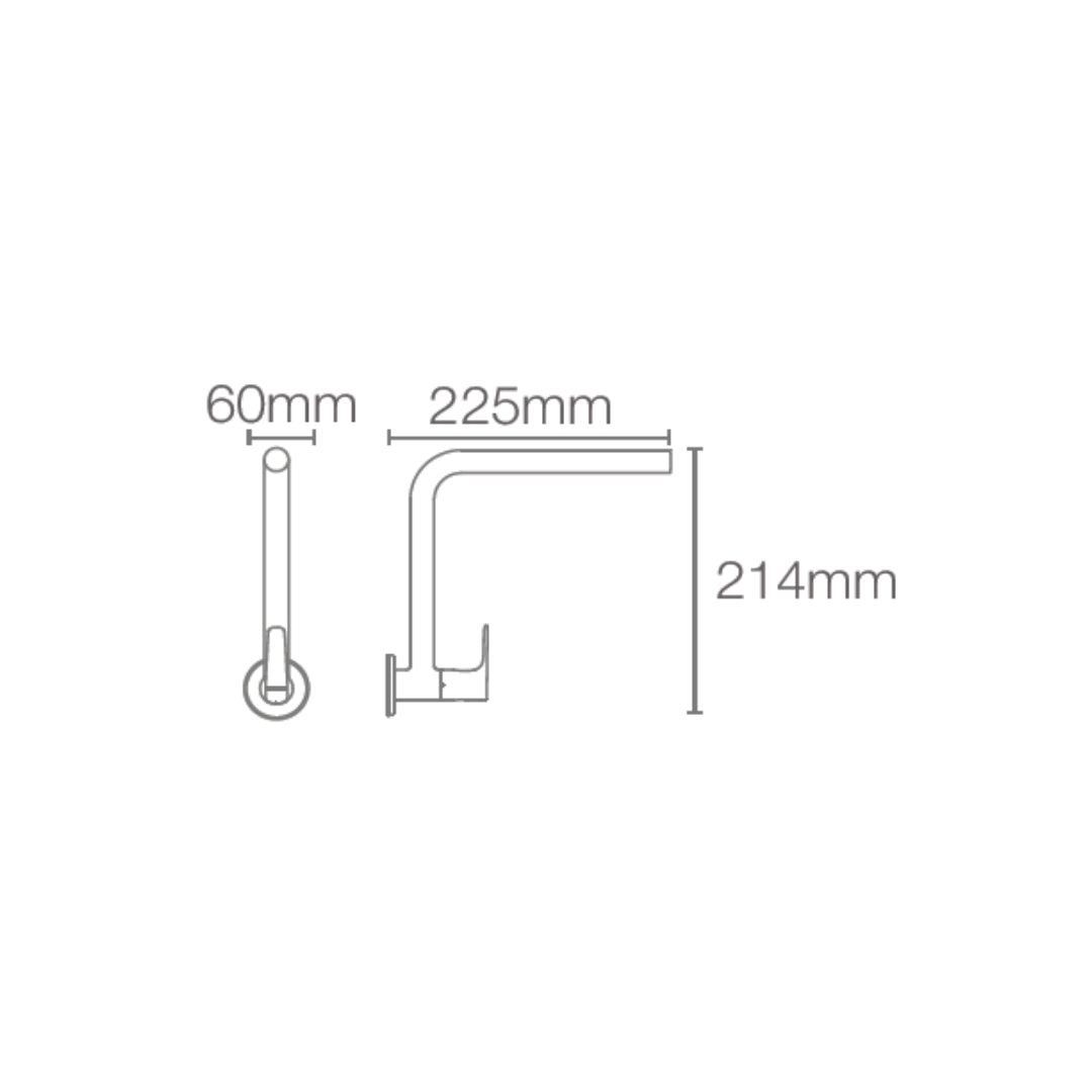Kohler Wall Mounted Regular Kitchen Sink Tap Aleo Plus K-20590IN-4-CP with Swinging Spout in Chrome Finish
