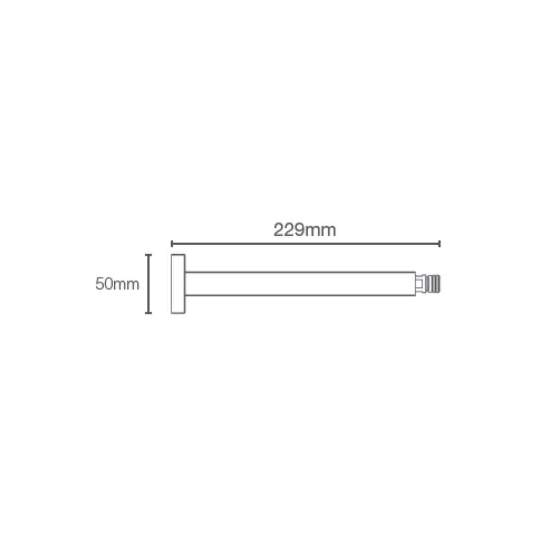 Kohler Ceiling Mounted Rectangle 229 mm Shower Arm 22310IN-CP - Chrome
