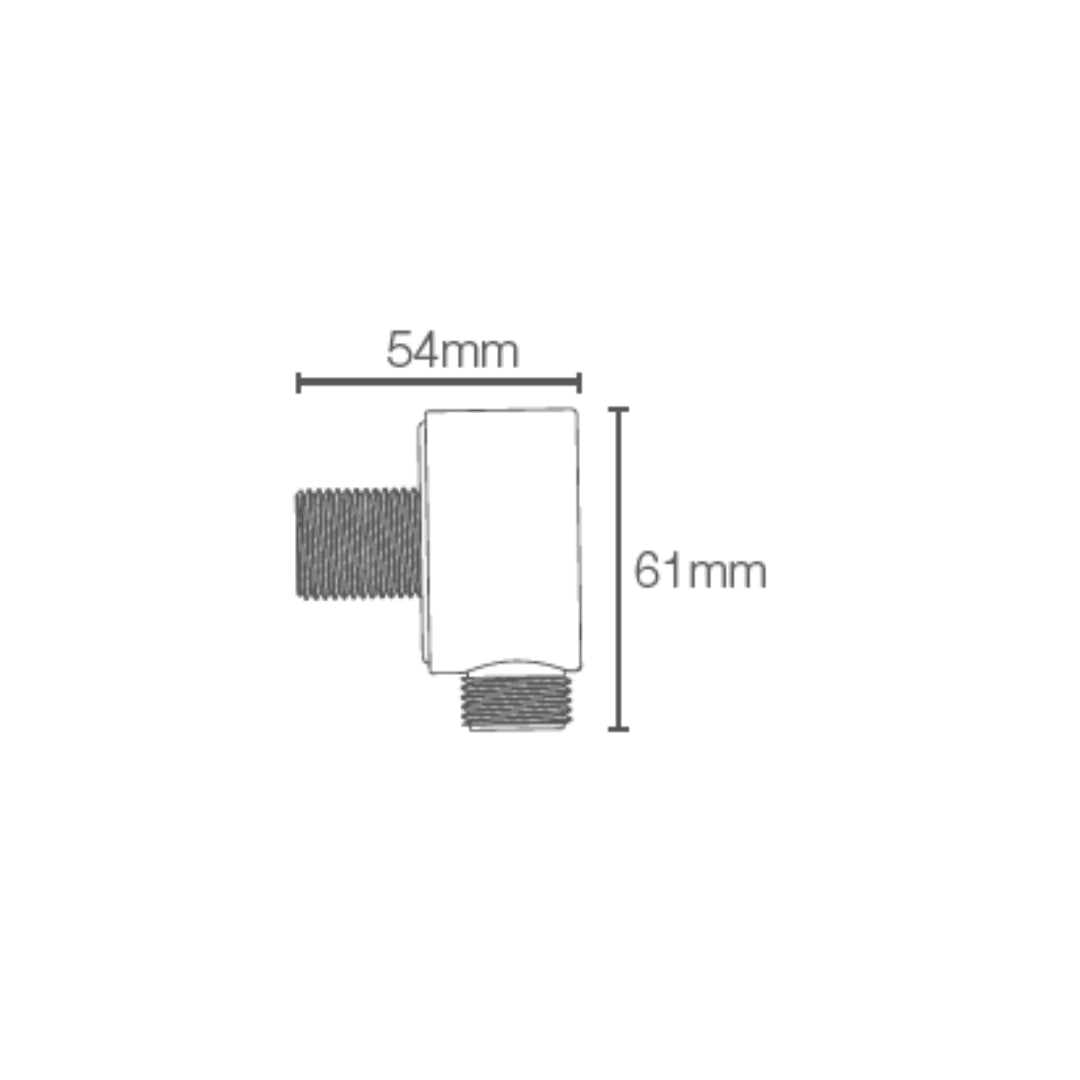 Kohler Shower Fitting Wall Outlet 22448IN-BL - Black Matt