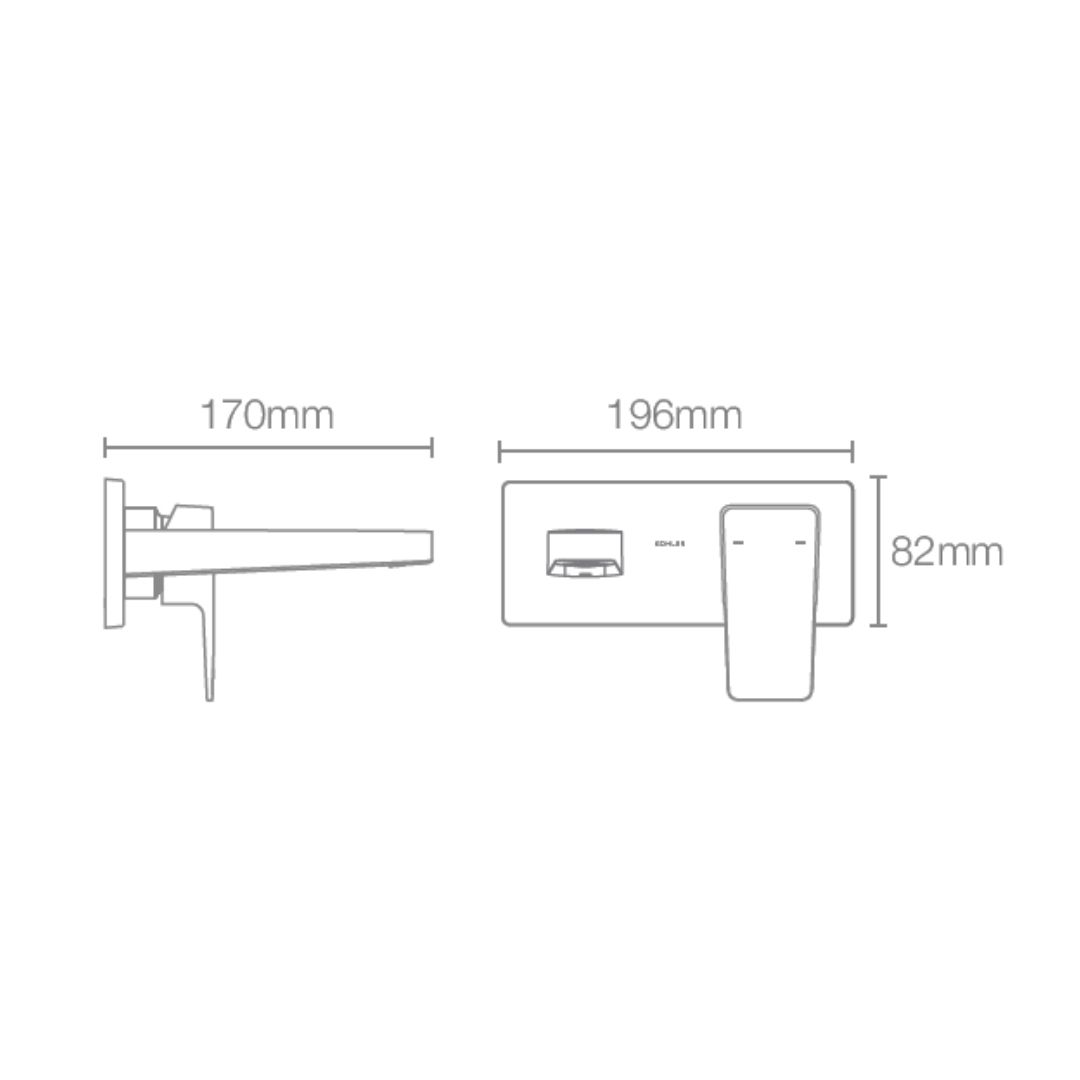 Kohler Wall Mounted Basin Mixer Hone K-22540IN-4ND-AF - French Gold