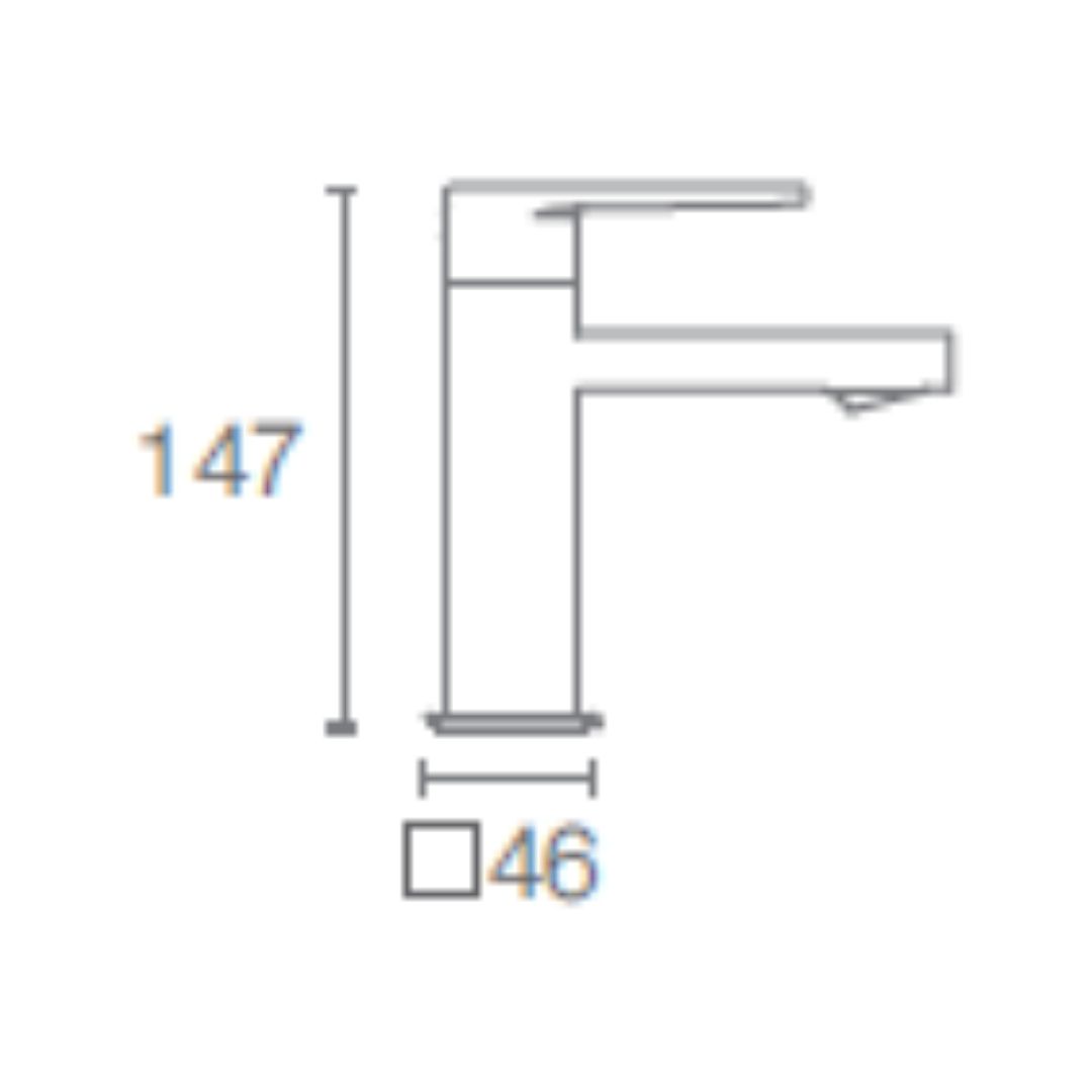 Kohler Table Mounted Regular Basin Tap Parallel K-23482IN-4-RGD - Rose Gold