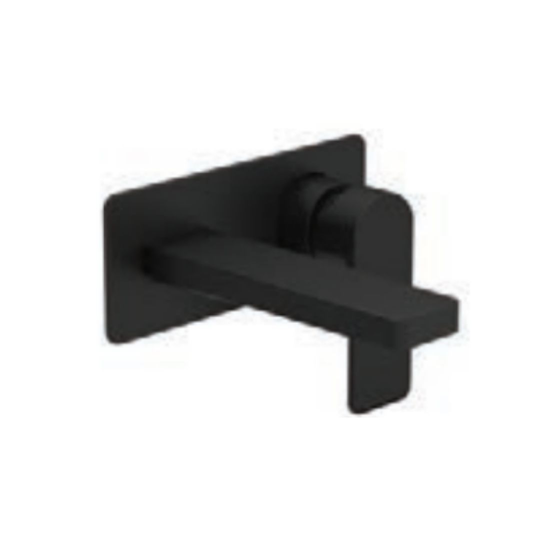 Kohler Wall Mounted Basin Mixer Parallel K-23485T-4-BL - Matte Black