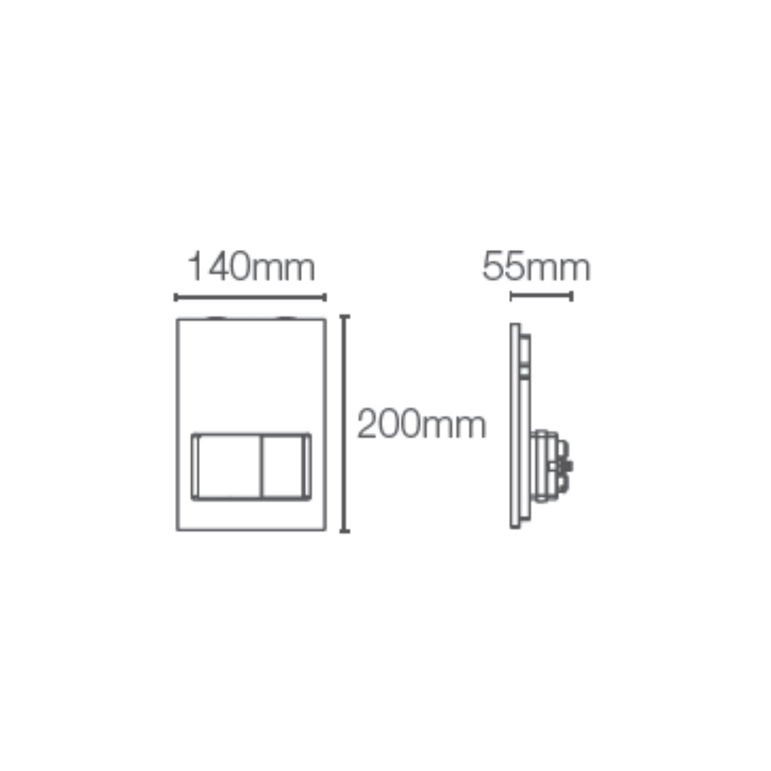 Kohler Flush Plate Soft Press K-24555IN-P-CP - Chrome