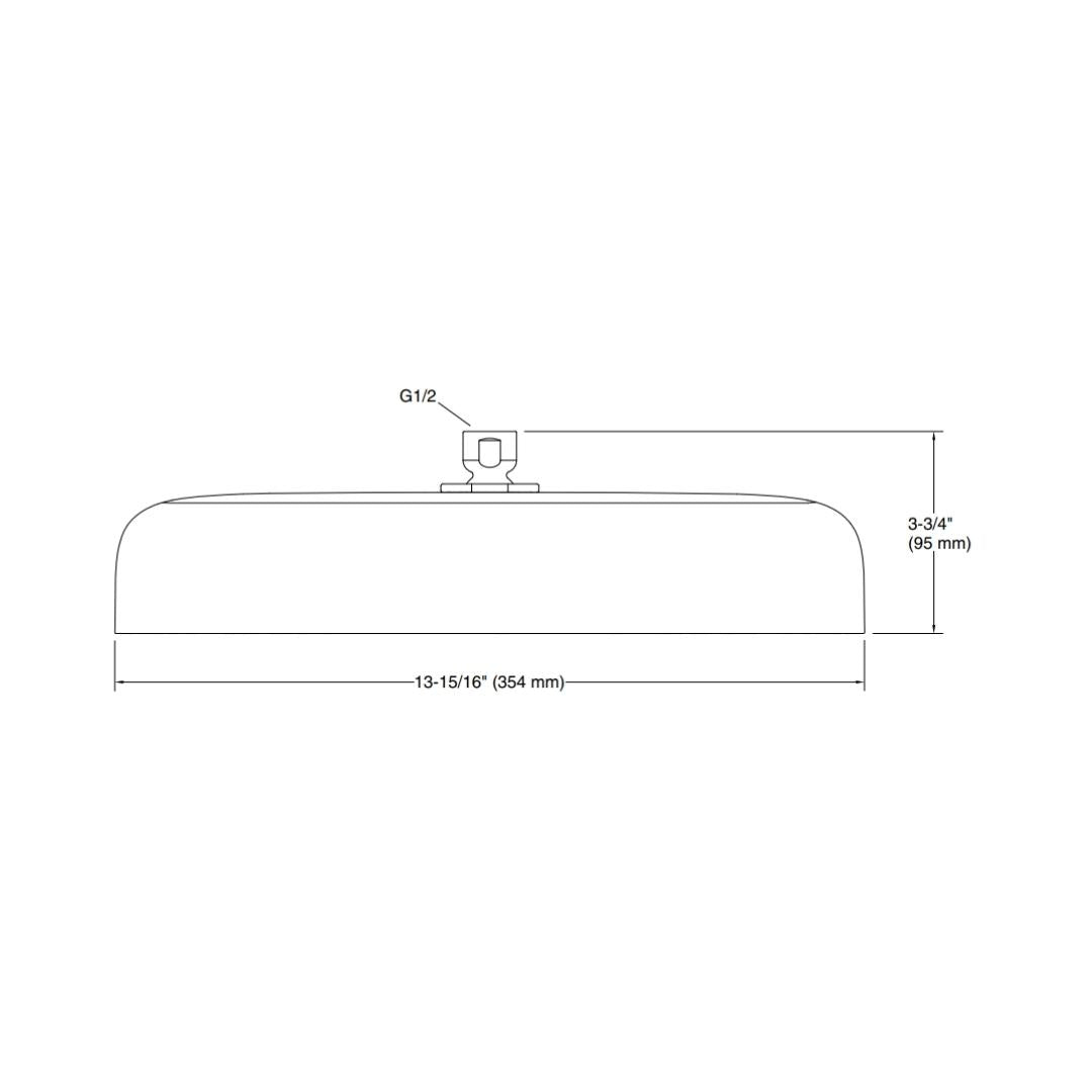 Kohler Single Flow Overhead Shower Statement 26294IN-RGD - Rose Gold