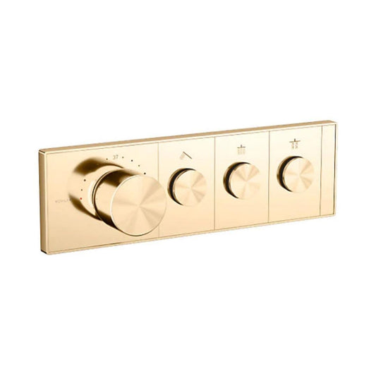 Kohler 3 Way Thermostatic Diverter Anthem 26347IN-9-AF - French Gold Finish