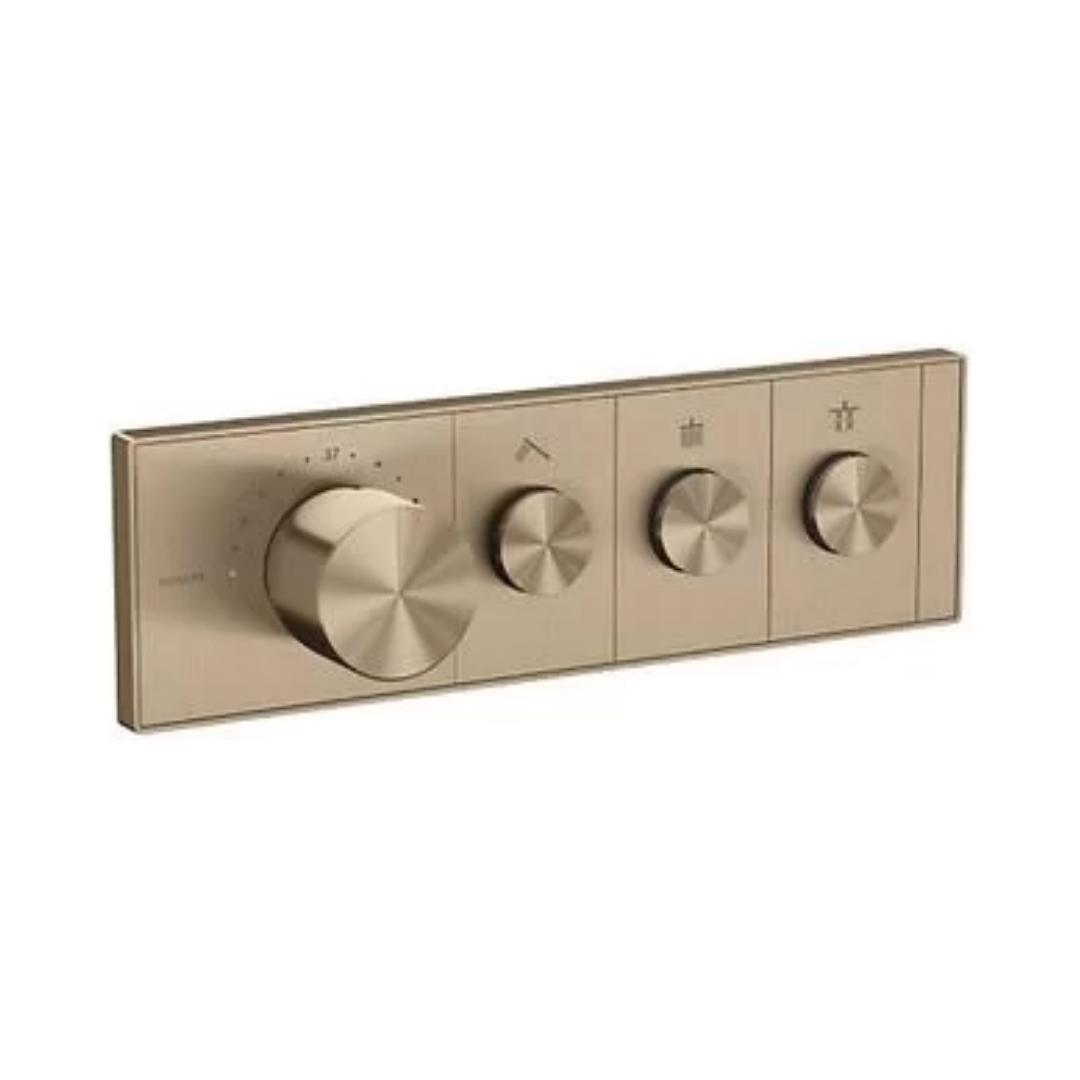 Kohler 3 Way Thermostatic Diverter Anthem 26347IN-9-BV - Brushed Bronze Finish
