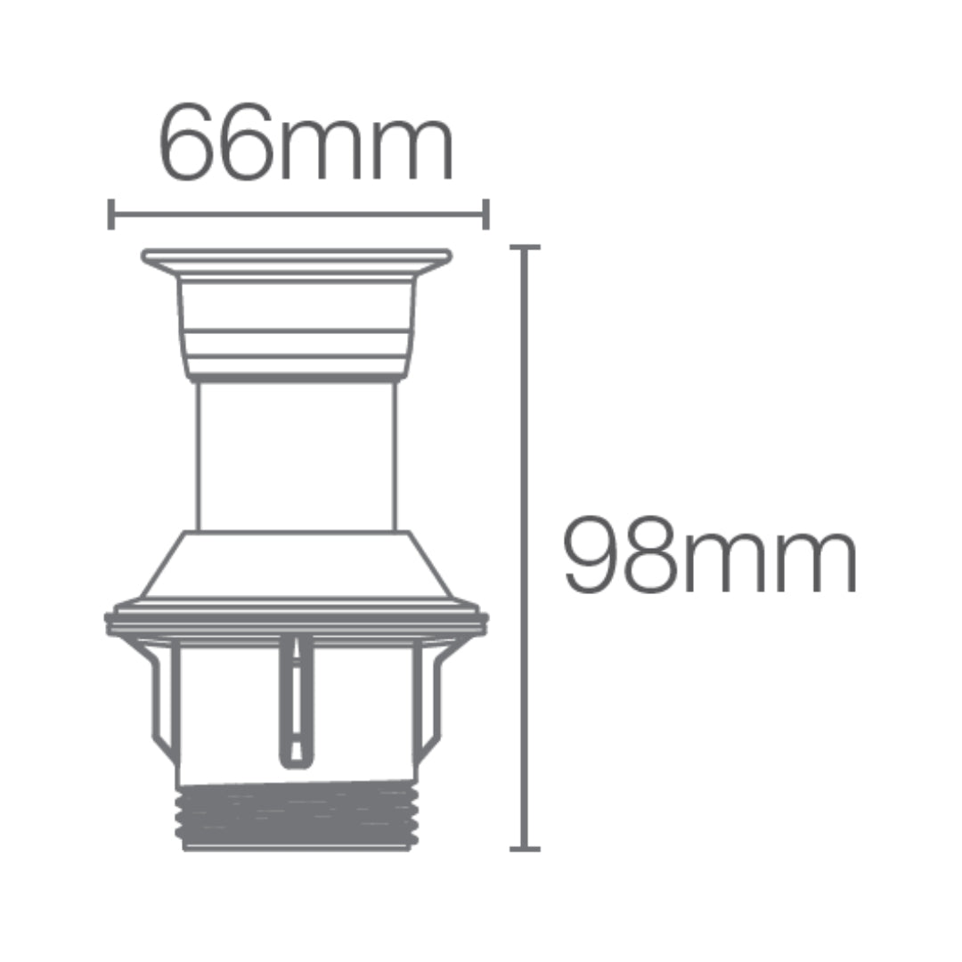 Kohler 3 inches Regular Waste Coupling K-45433IN-CP - Chrome