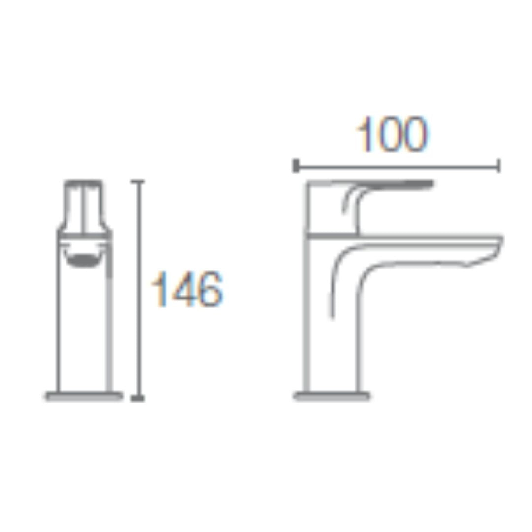 Kohler Table Mounted Regular Basin Tap Aleo Plus K-72326IN-4-CP - Chrome