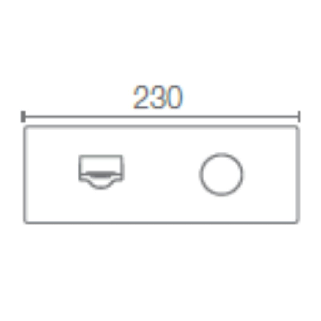 Kohler Wall Mounted Basin Mixer Composed K-73061T-7-RGD - Rose Gold