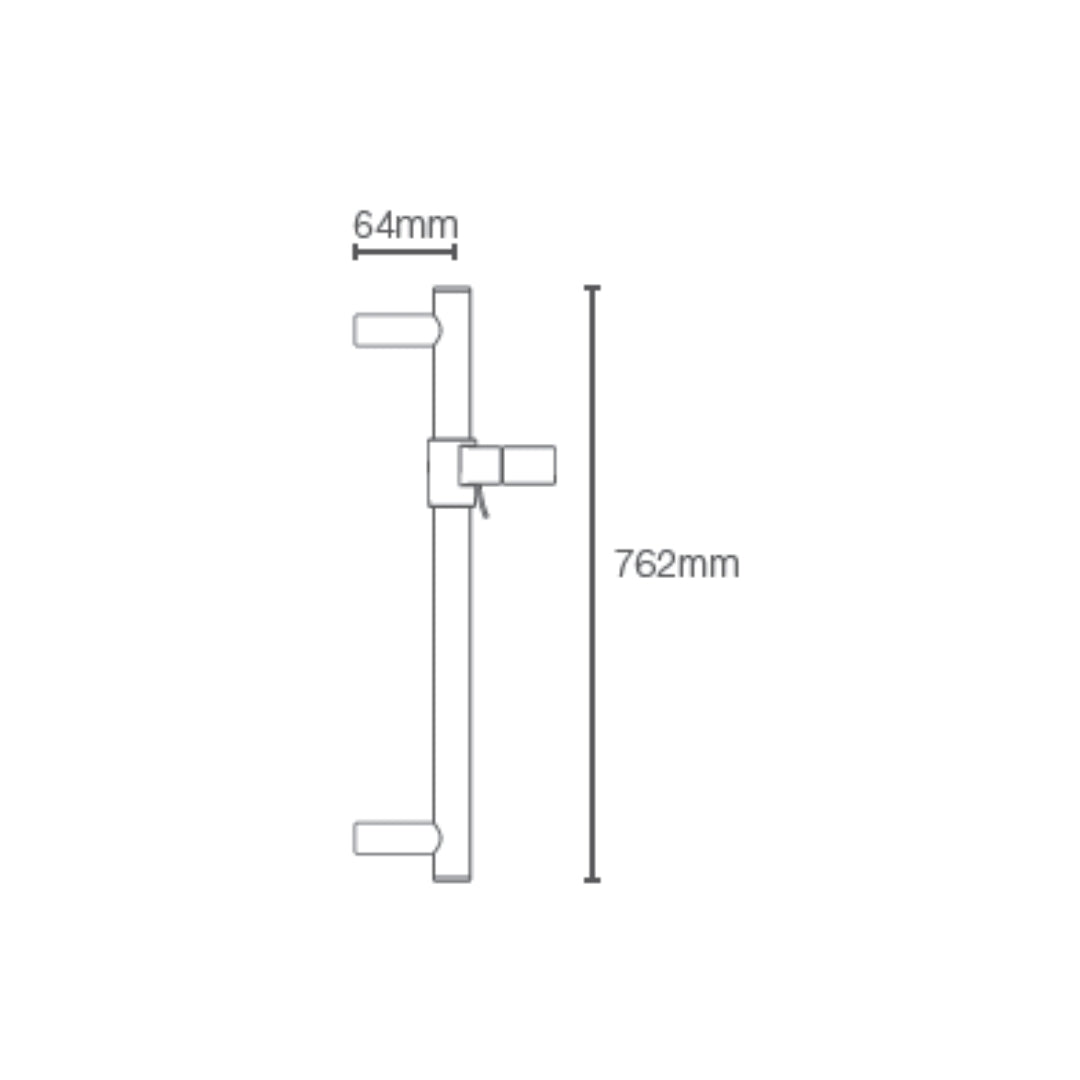 Kohler Shower Fitting Sliding Rail 8524T-BV - Brushed Bronze