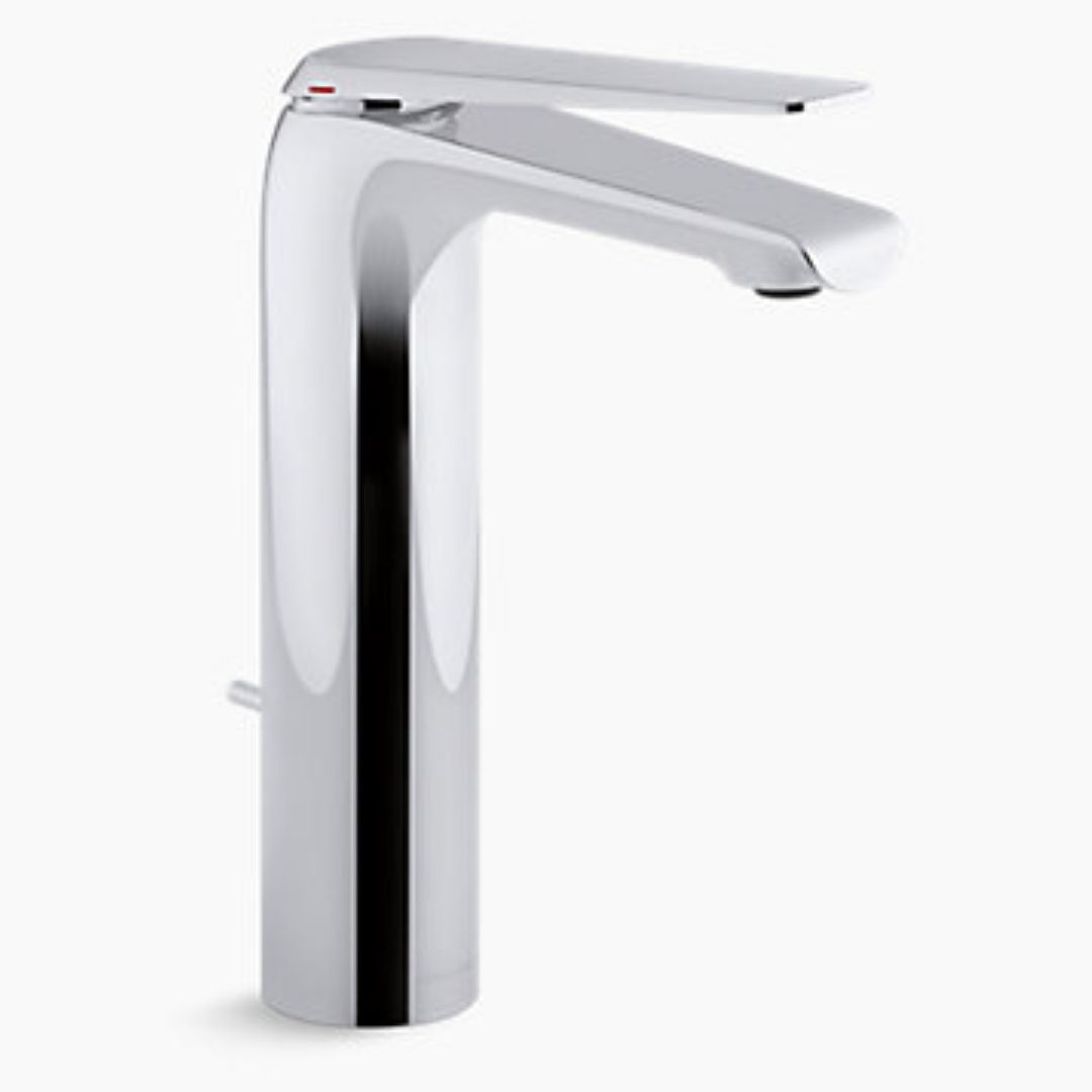 Kohler Table Mounted Tall Boy Basin Mixer Avid K-97347IN-4-CP - Chrome