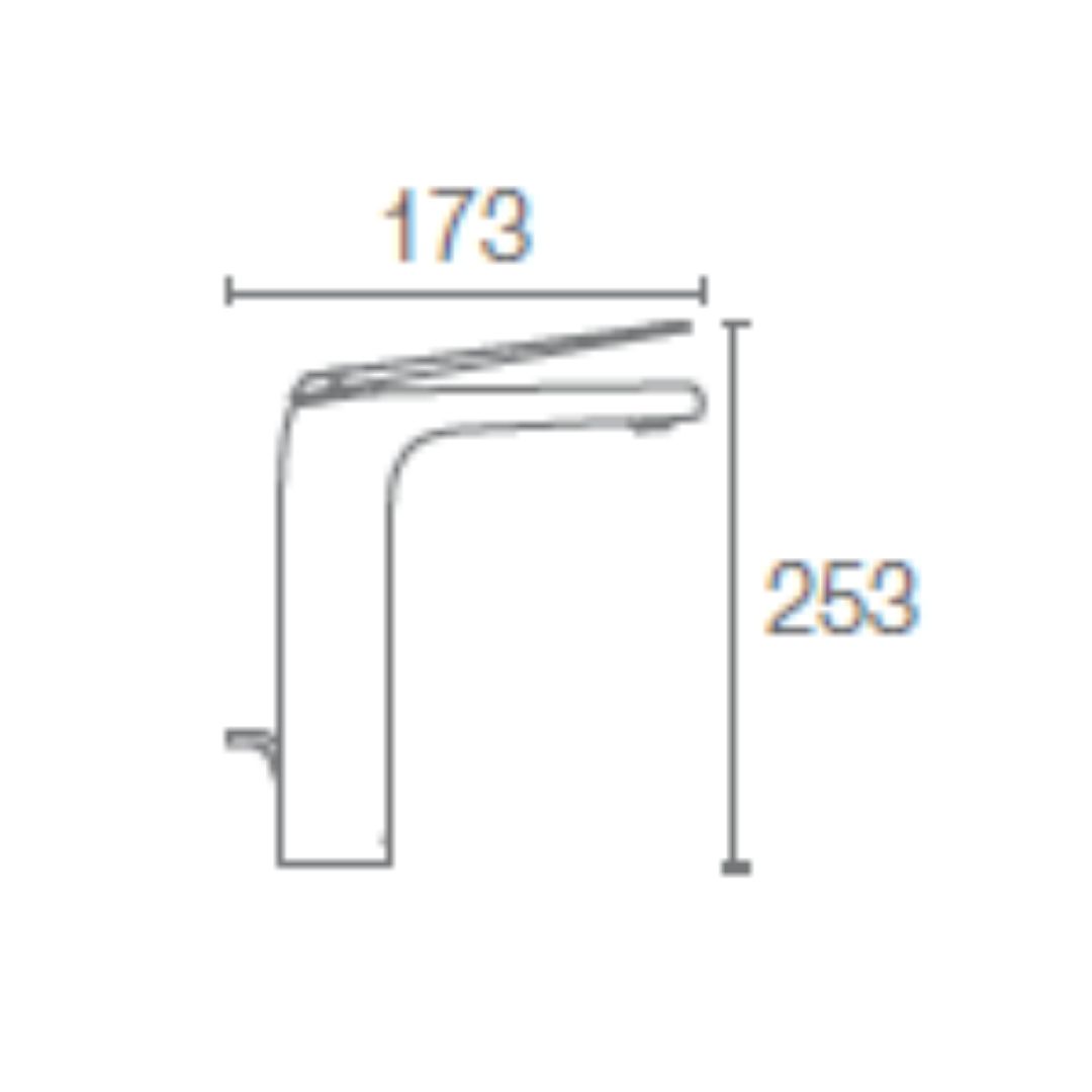 Kohler Table Mounted Tall Boy Basin Mixer Avid K-97347IN-4-CP - Chrome