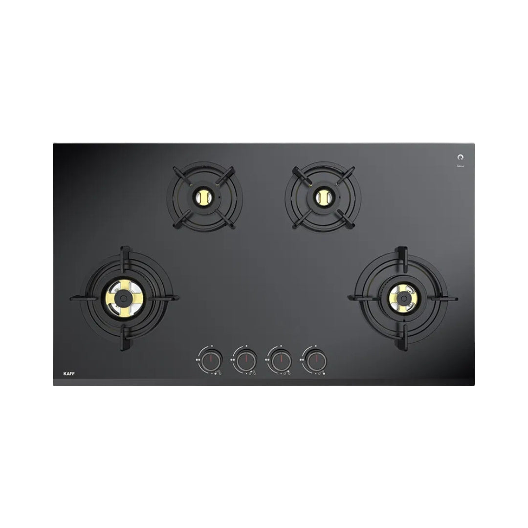 Kaff 90 cm Wall Mounted Chimney MISSONI 90 - BLDC + Kaff 90 cm 4 Burner Hob Ashford Series ASF 94M