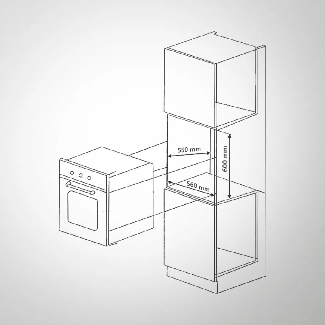 Kaff Built In Oven OV 72 G6F + Kaff Built-In Convection Microwave MW 34 G6F