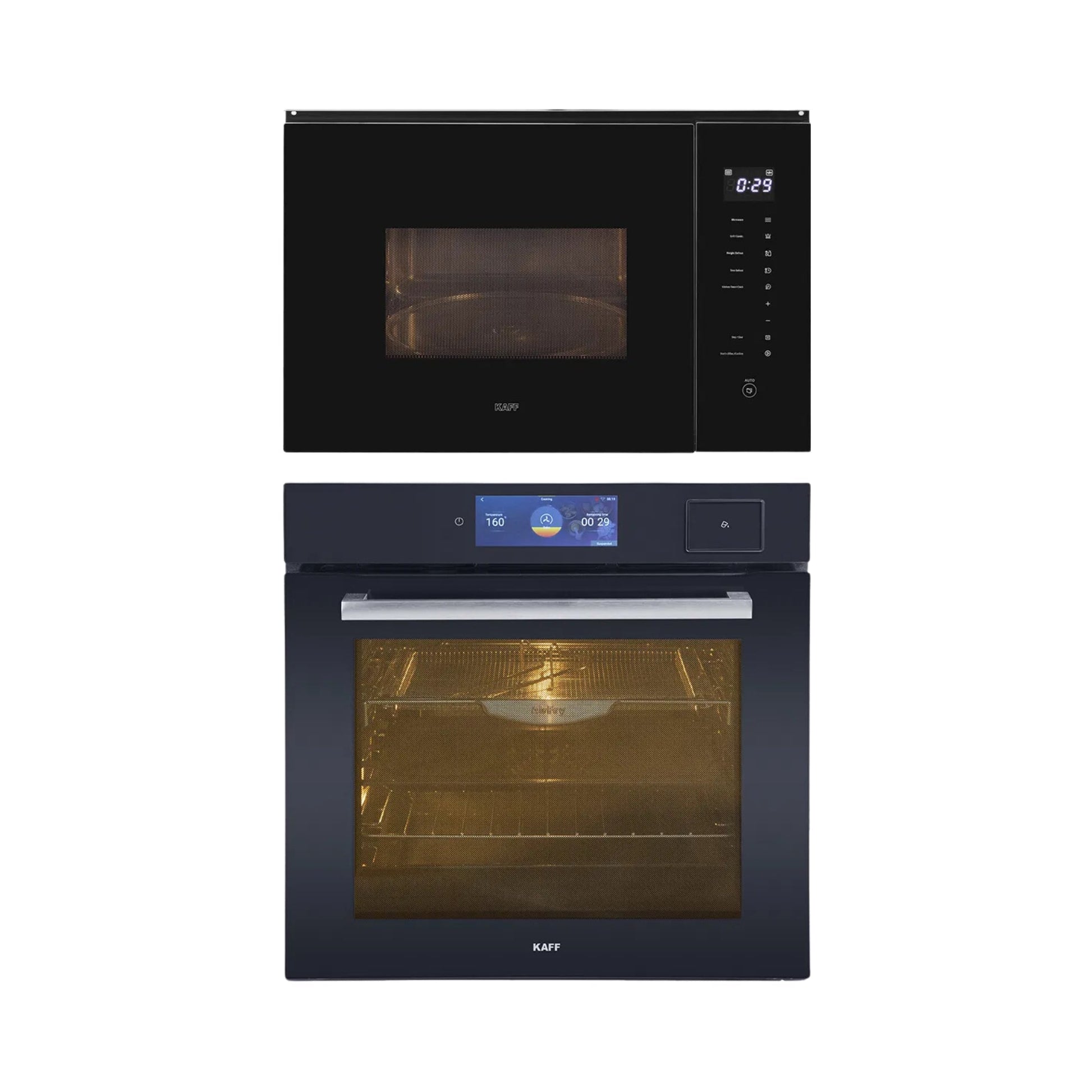 Kaff Built In Oven with Full Steam OV 81 AMSTF + Kaff Built-In Microwave KMW HN 6 BLK