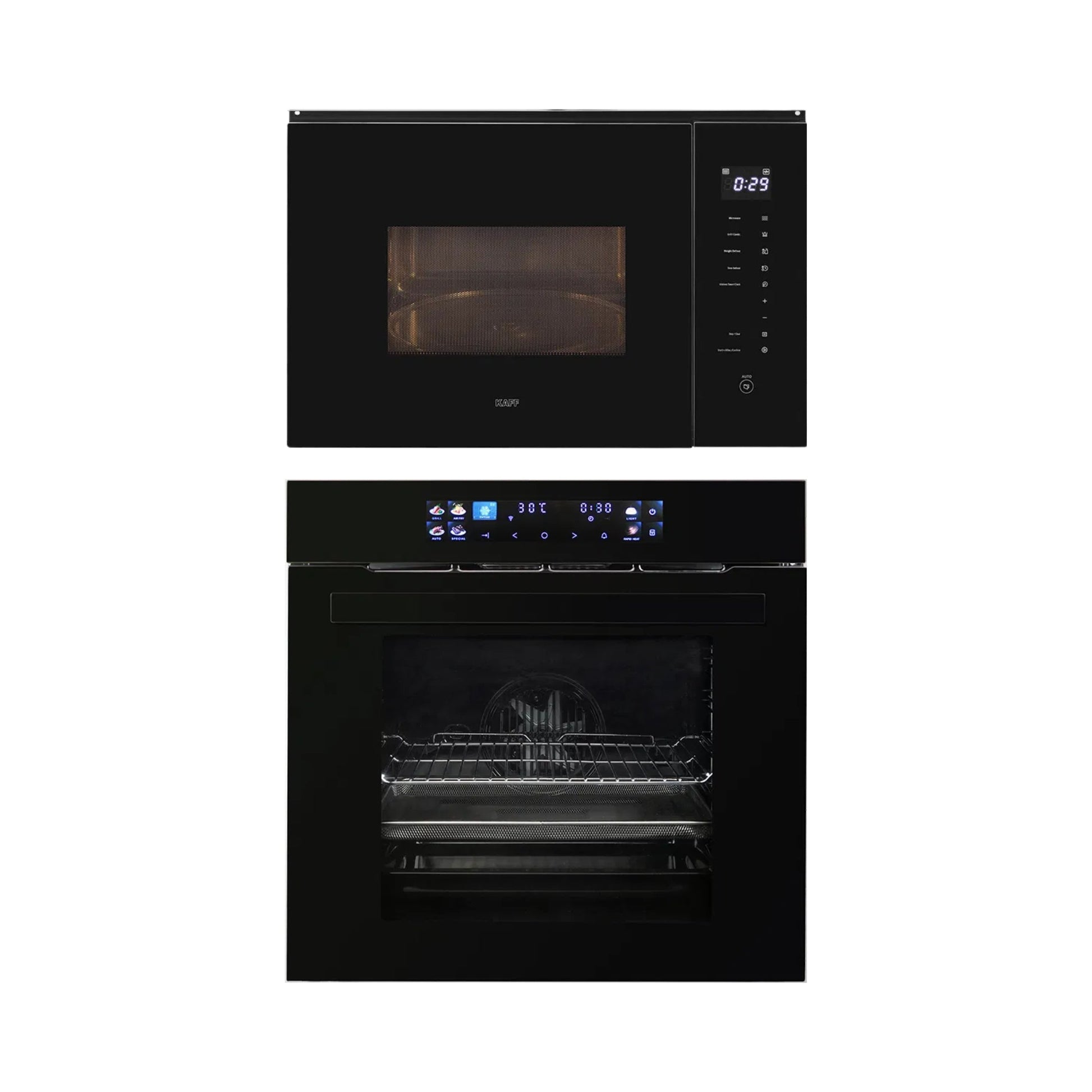 Kaff Built In Oven OV 81 ATMN + Kaff Built-In Microwave KMW HN 6 BLK