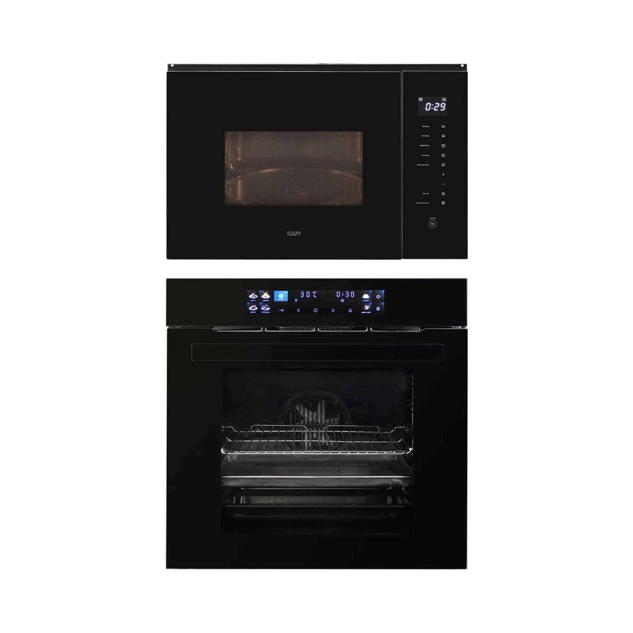 Kaff Built In Oven OV 81 ATMN + Kaff Built-In Microwave KMW HN 6 BLK