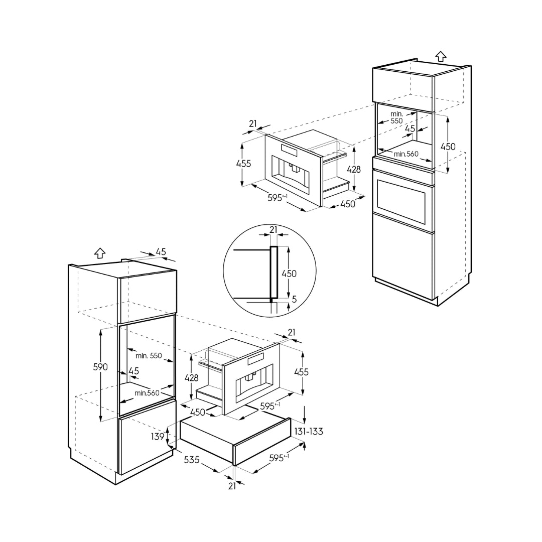 Electrolux Built-In Coffee Machine KBC85X