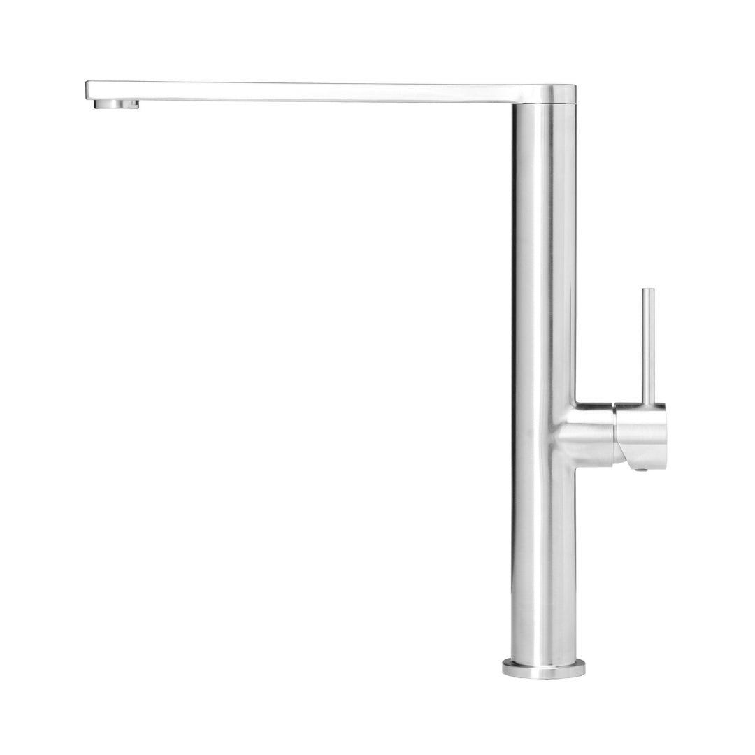 Reginox Table Mounted Regular Kitchen Sink Mixer KELSO with Extractable Hand Shower Spout in Stainless Steel Finish