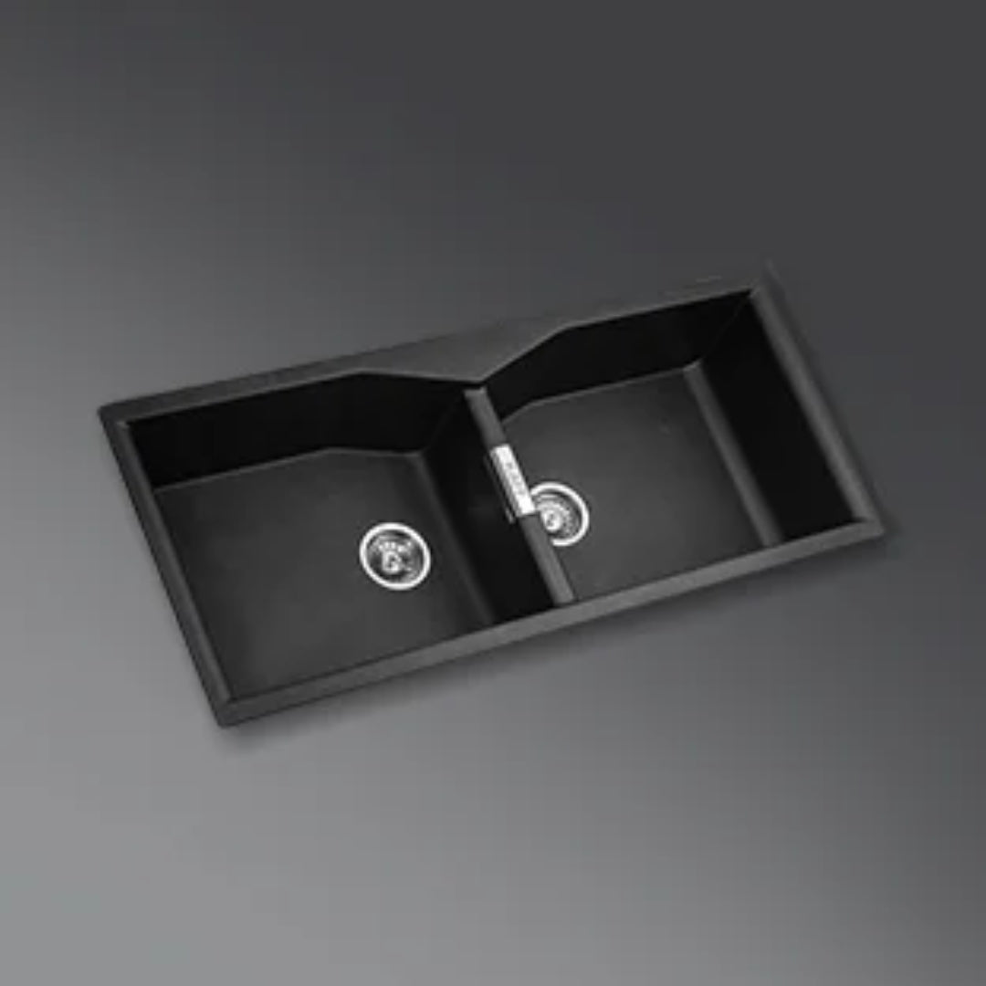 Kaff Quartz Sink Casso Series KSG 45 DB BLK ( 45 x 20 inches ) - Black
