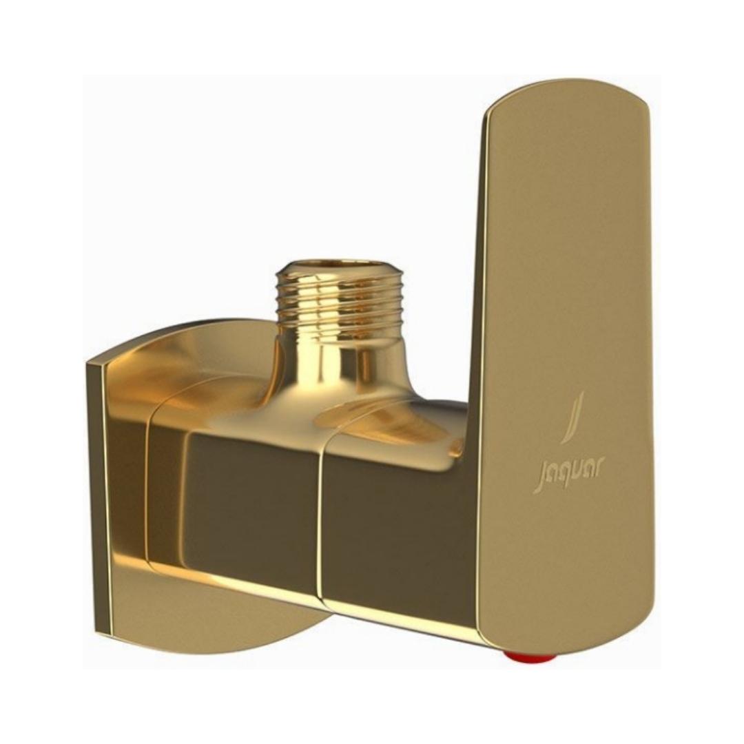 Jaquar Basin Area Angle Valve Kubix Prime KUP-GLD-35053PM - Full Gold