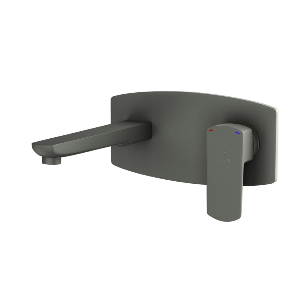 Jaquar Wall Mounted Basin Mixer Kubix Prime KUP-GRF-35233NKPM - Graphite