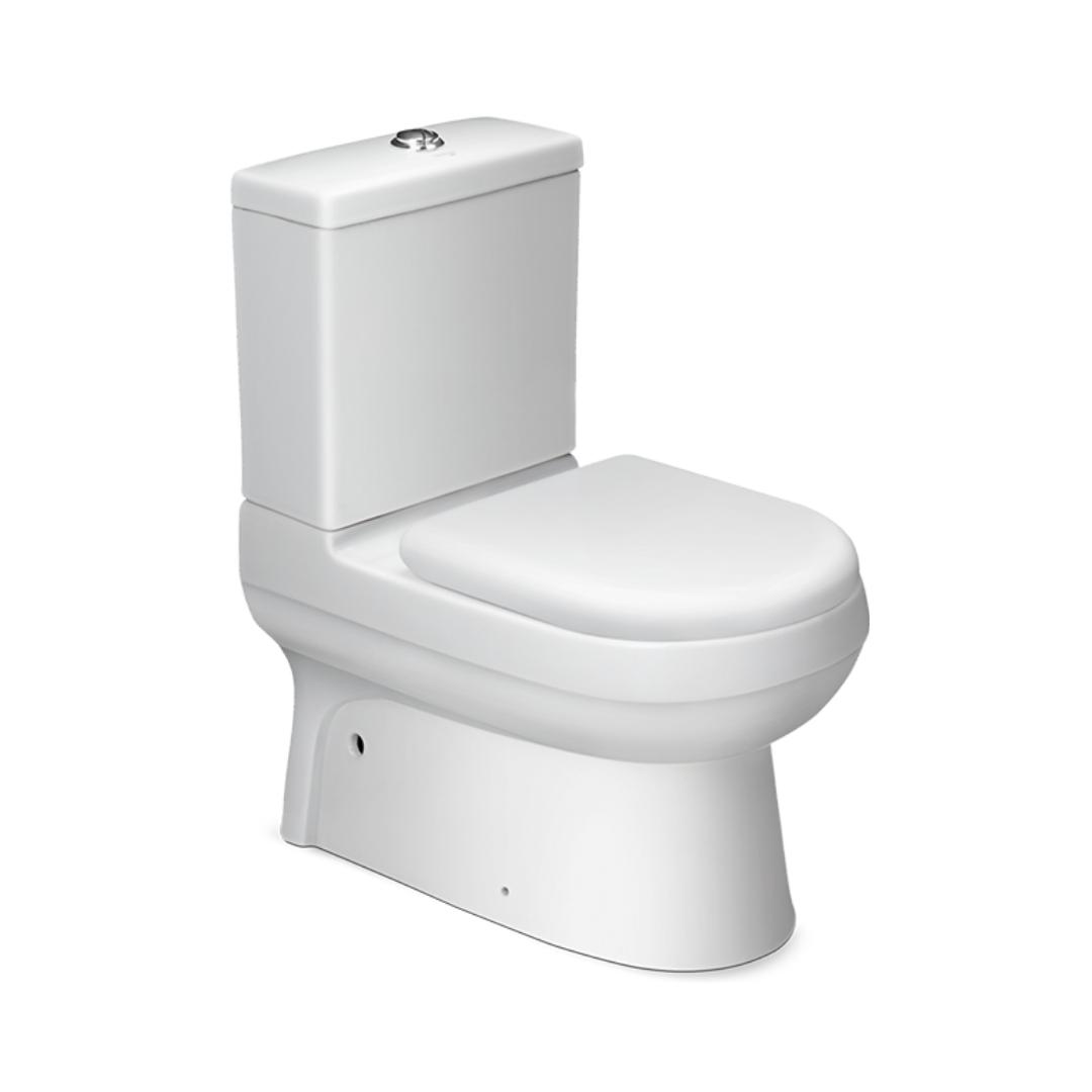 Hindware Floor Mounted White 2 Piece WC Magna 20085 WHITE with S-Trap