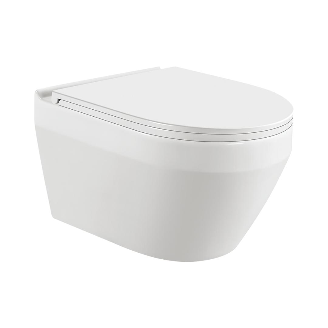 Hindware Wall Mounted White Closet WC Margor 92599 WHITE with P-Trap