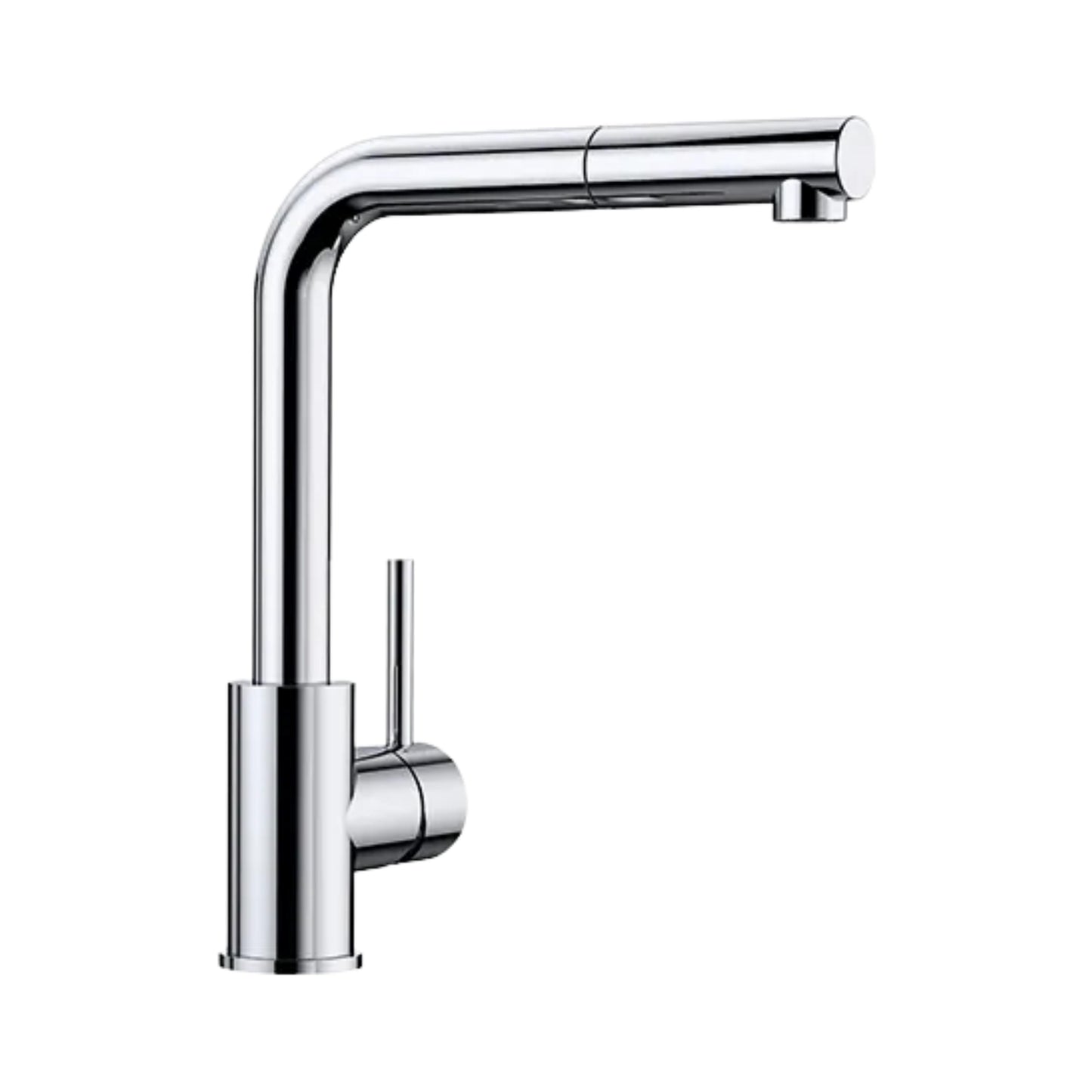 Hafele Table Mounted Pull-Out Kitchen Sink Mixer Blanco MILA-S with Extractable Hand Shower Spout in Chrome Finish