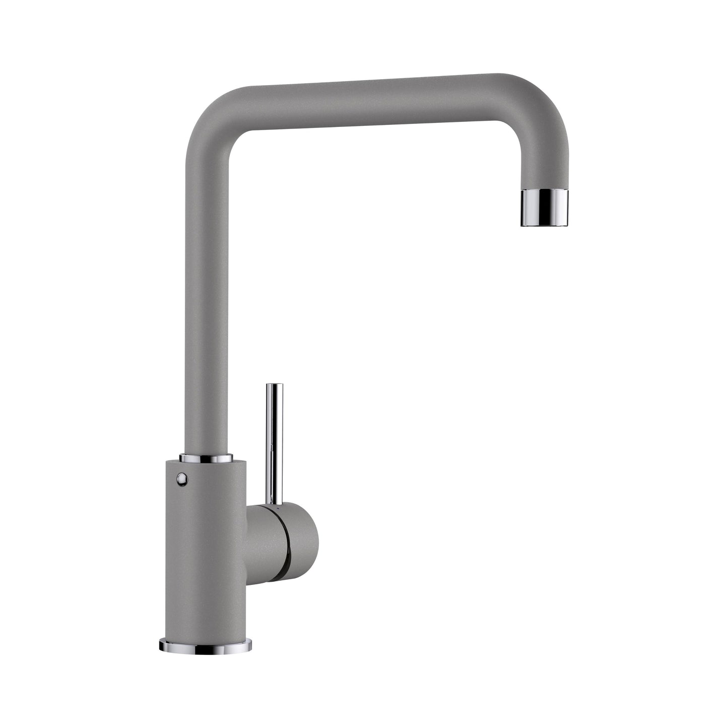 Hafele Table Mounted Regular Kitchen Sink Mixer Blanco MILI with Swinging Spout in Alu Metallic Finish