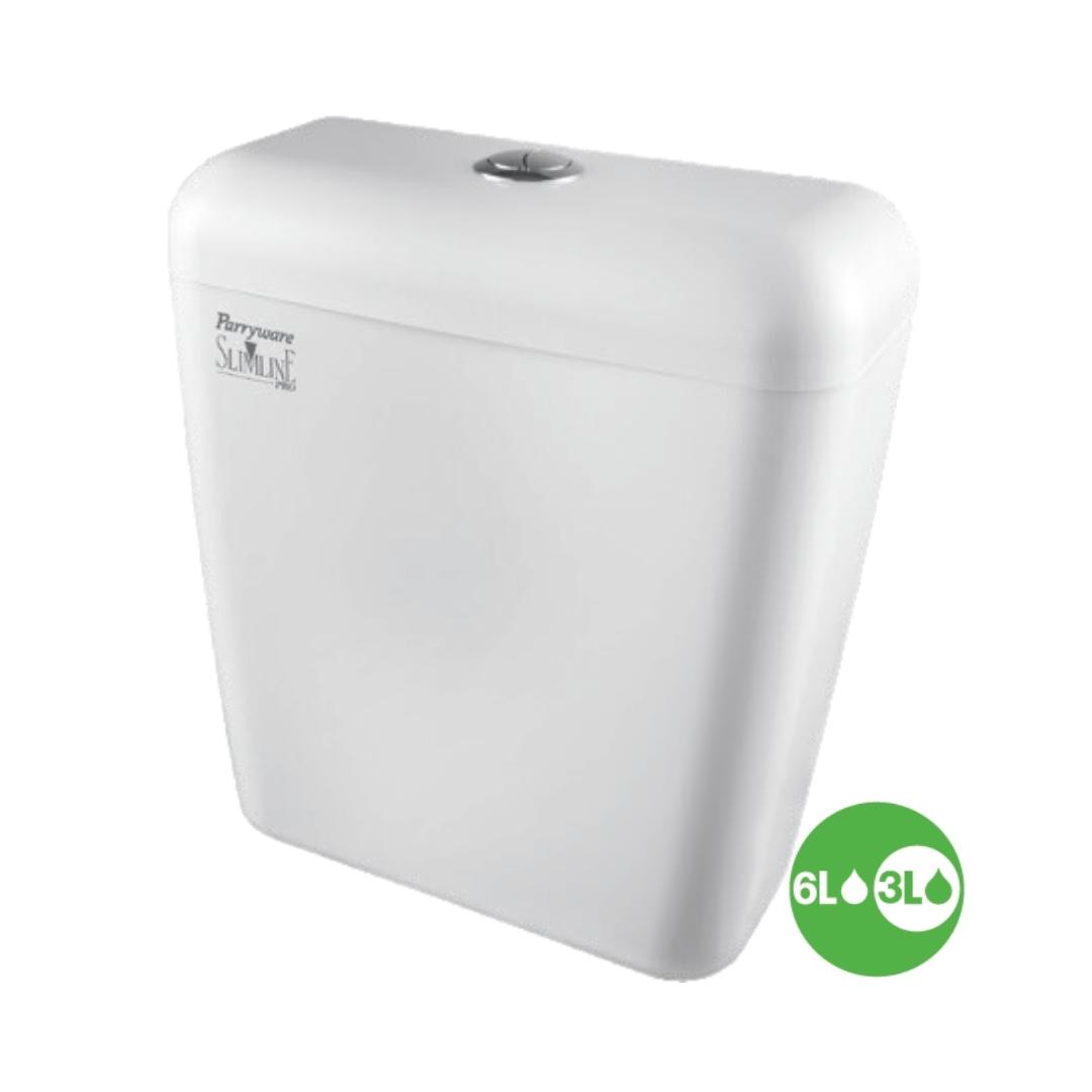 Parryware Virtic External Wall Mounted Cistern Without Frame E8320 - White