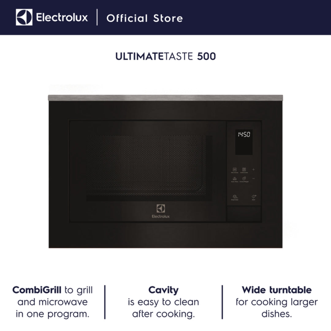 Electrolux Built In Oven With Air Fryer UltimateTaste 500 KOIGH00KA2 + Electrolux Built-In Microwave UltimateTaste 500 EMSB25XG