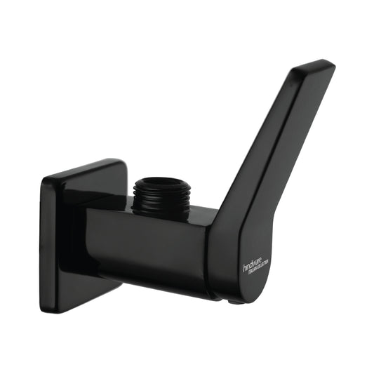 Hindware Basin Area Angle Valve Edge Chrome Black F410006GRT - Black Chrome