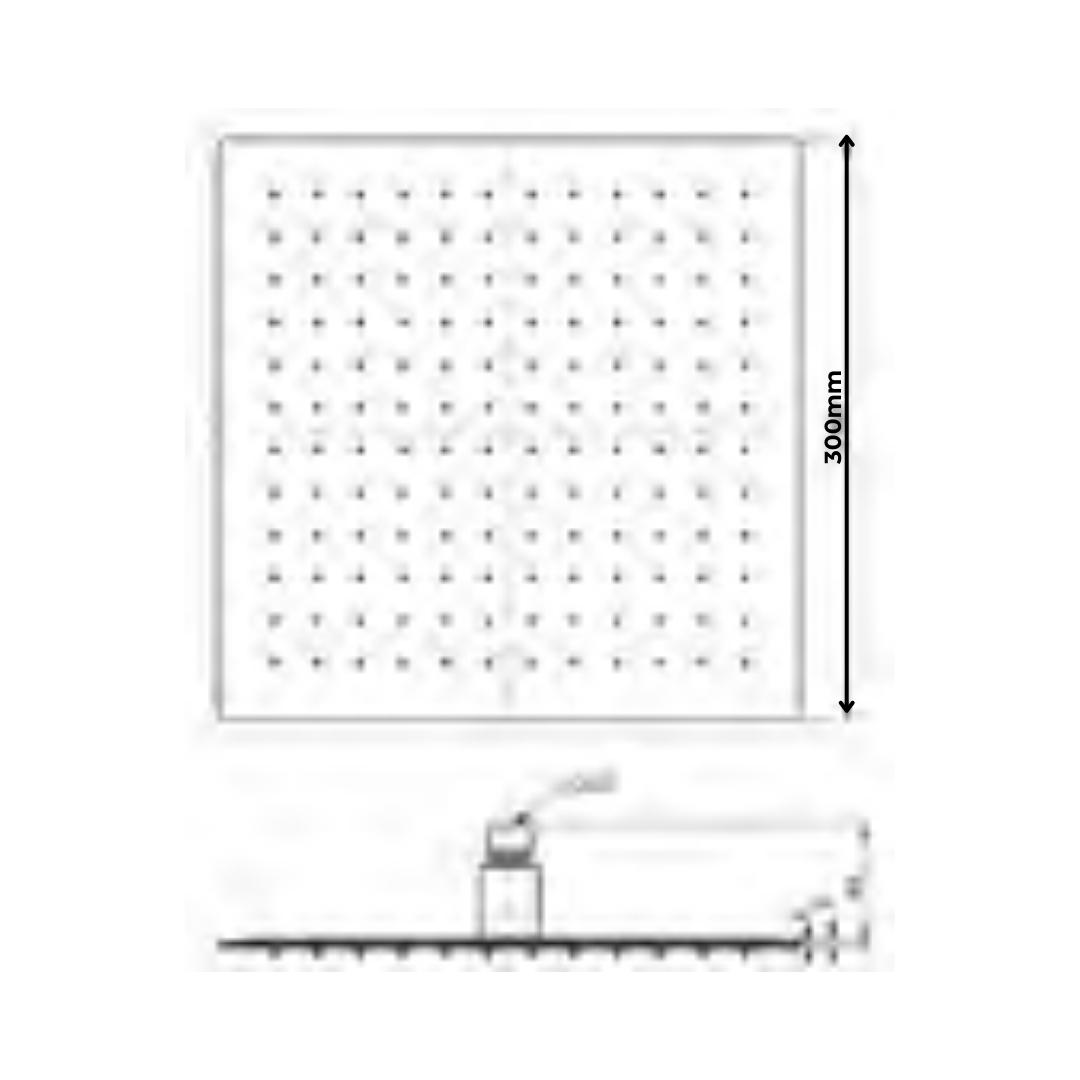 American Standard Single Flow Overhead Shower FFASS034-000500BC0 - Chrome