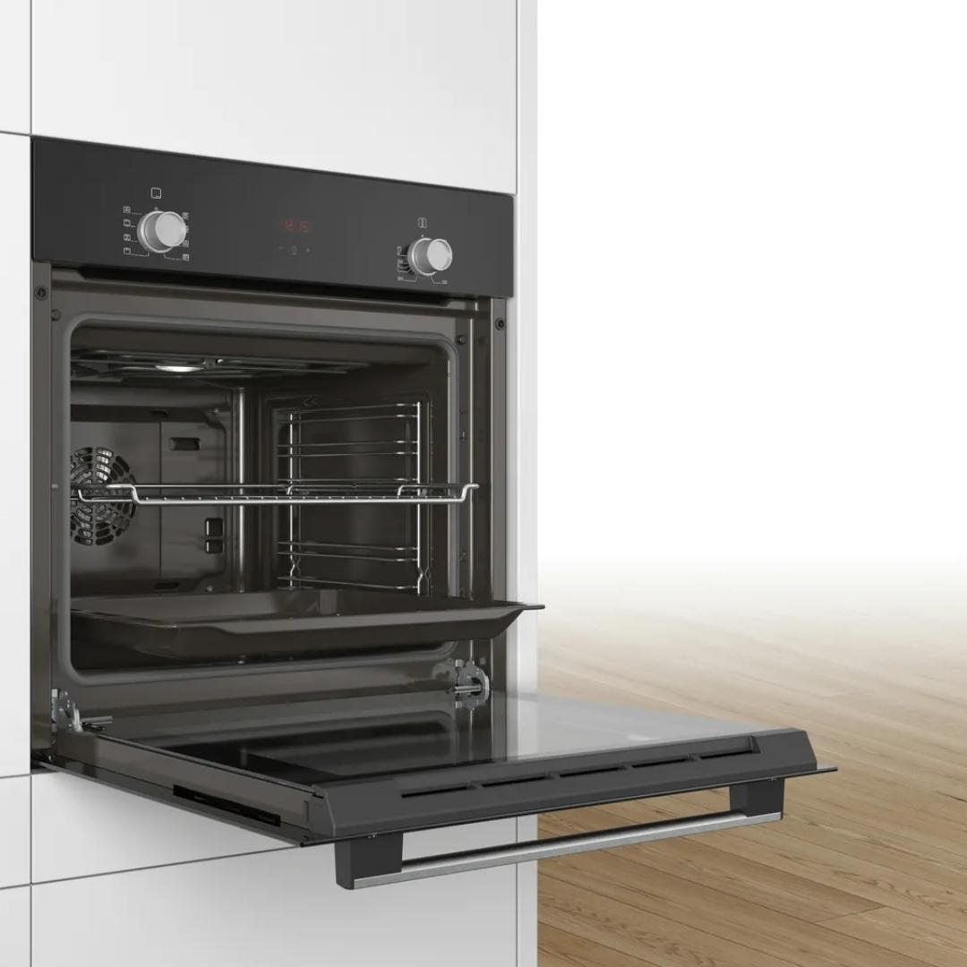 Bosch Built In Oven HBF532BA0I + Bosch Built-In Microwave Series 6 BEL553MB0I + Bosch 90 cm Wall Mounted Chimney DWB98IJ60I + Bosch 90 cm 4 Burner Hob Series 6 True Brass 3D PNF9B6G20I