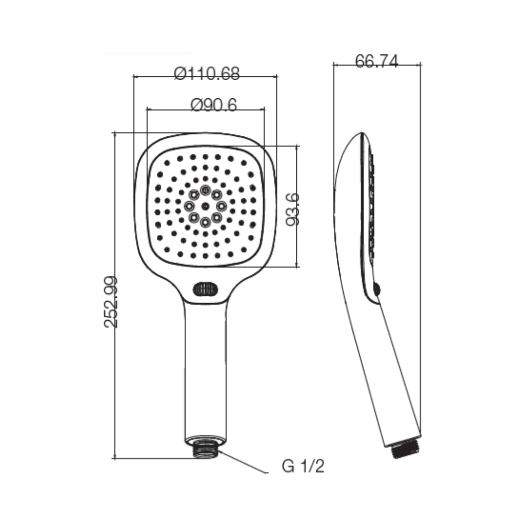 Parryware Multi Flow Hand Shower T9817A1 - Chrome